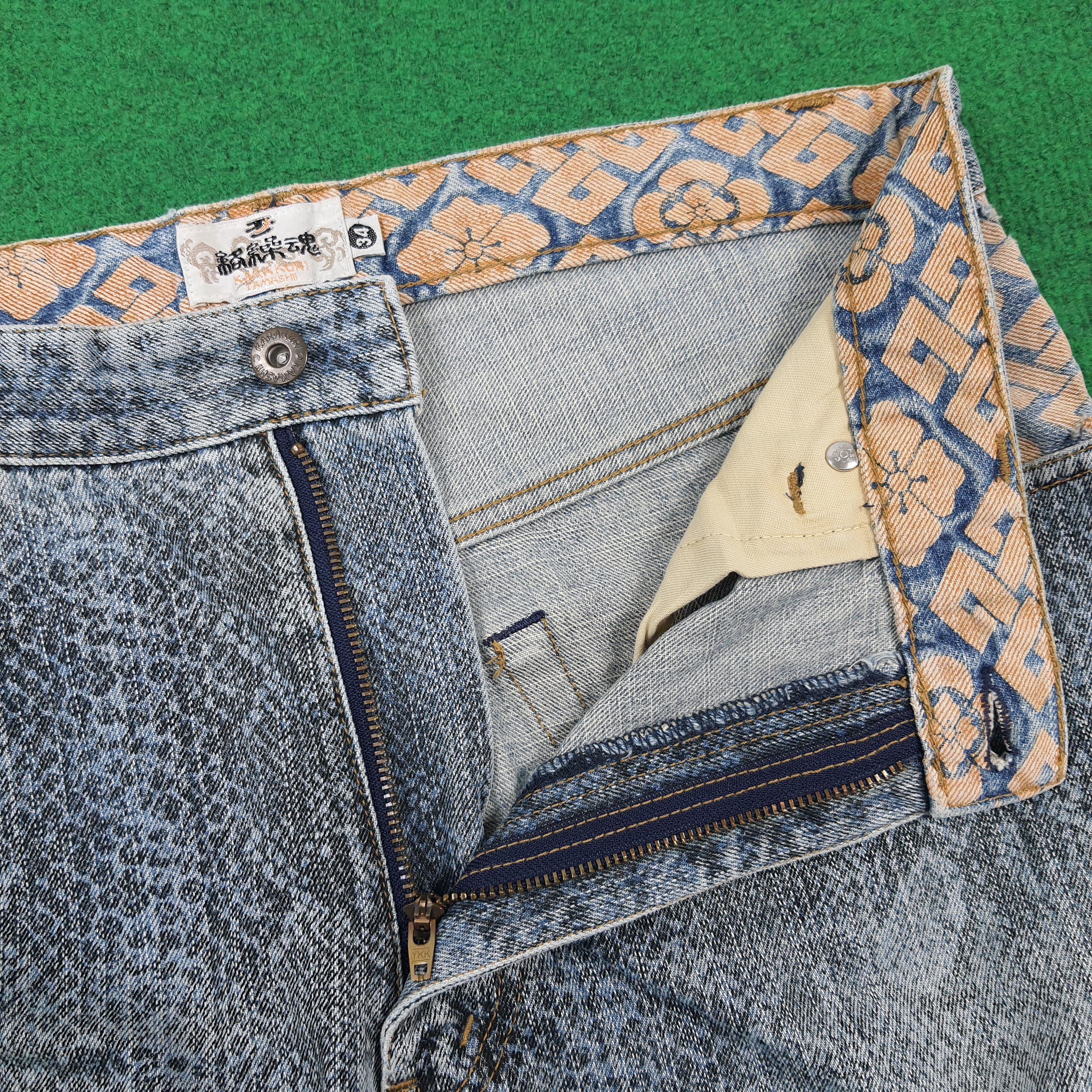 Karakuri Tamashii Karakuri Tamashii Snake Pattern Denim Full Embroidery E1N35 Size US 32 / EU 48 - 11 Thumbnail