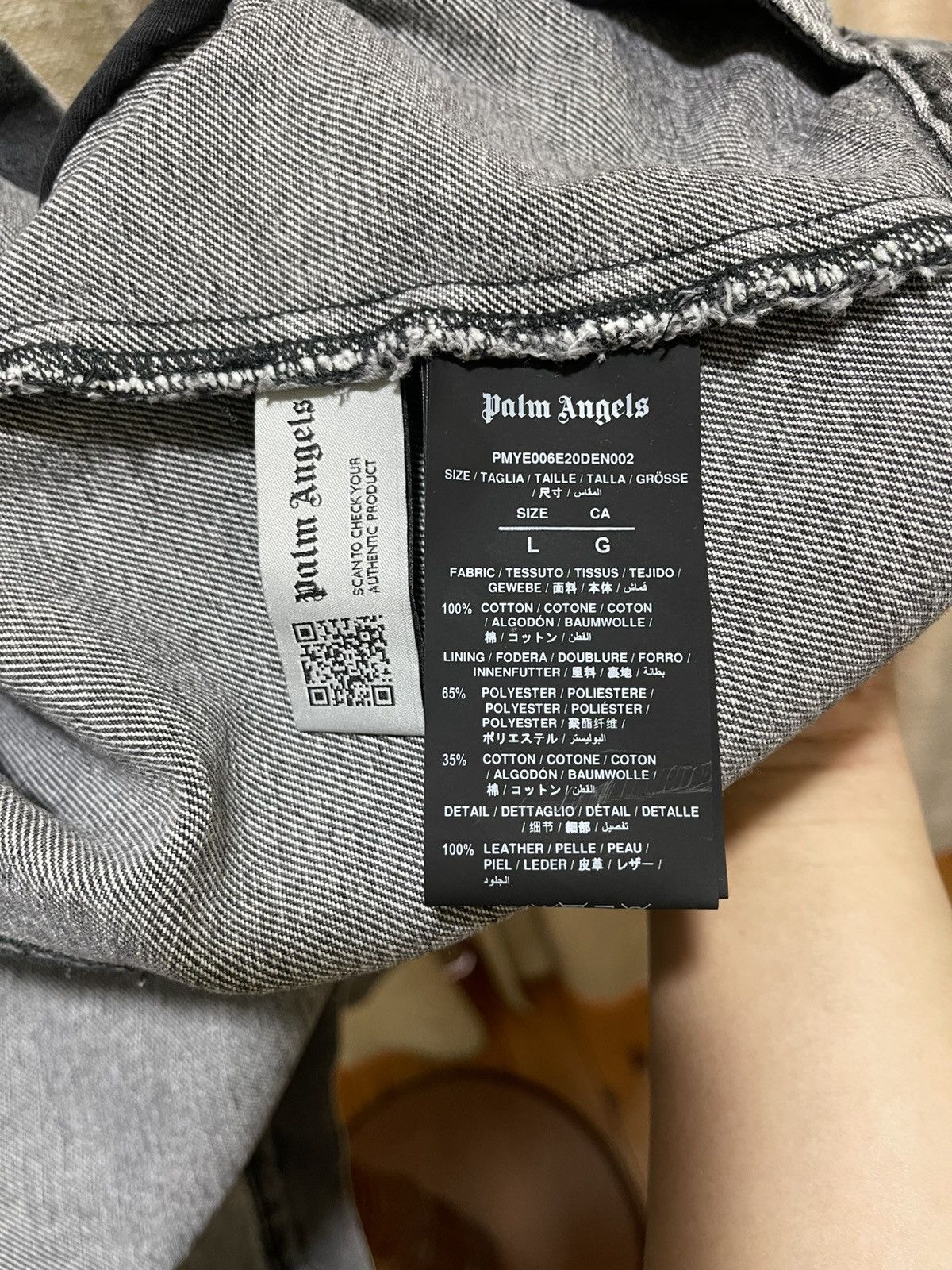Palm Angels Palm Angels Oversized Denim Jacket Size US L / EU 52-54 / 3 - 4 Thumbnail