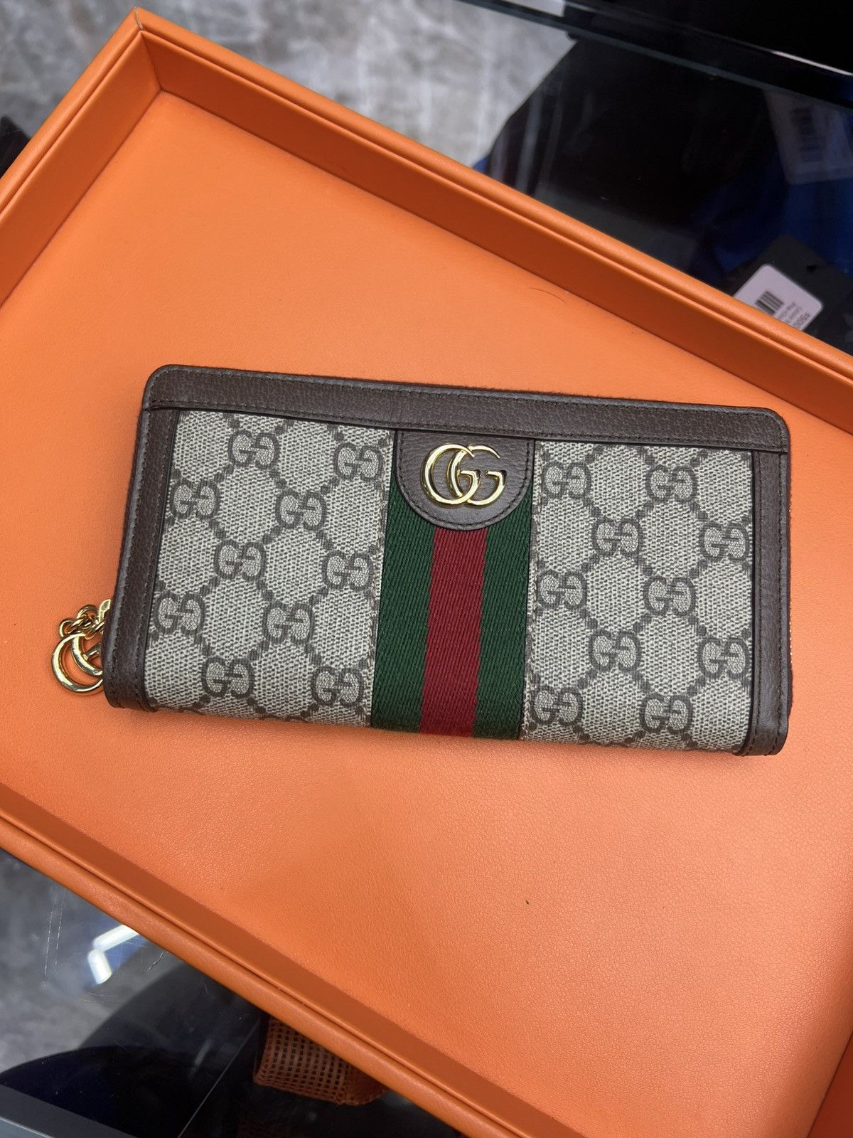 Gucci Gucci Ophidia GG Zip-Around Wallet Size ONE SIZE - 1 Thumbnail