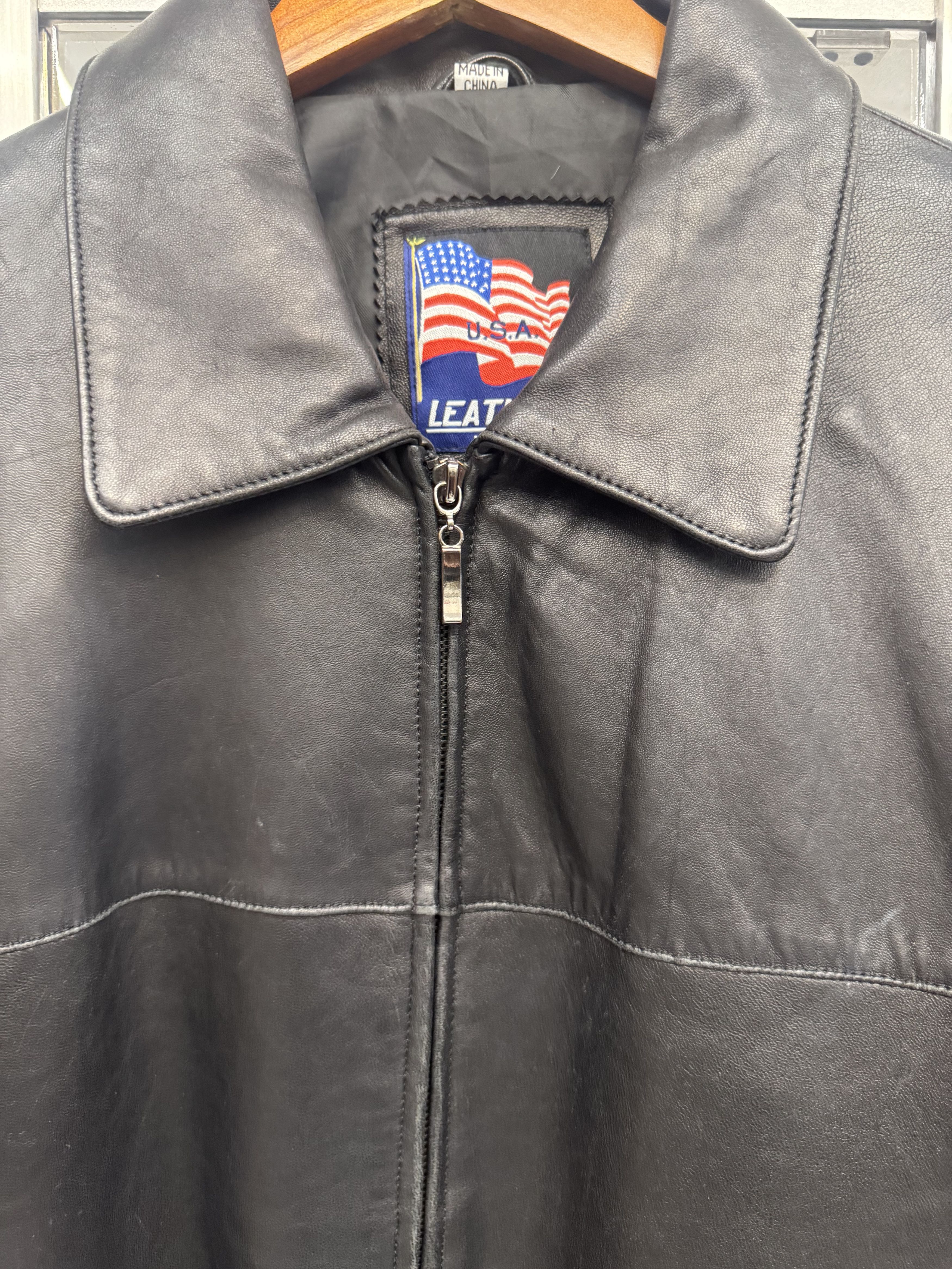 Other Y2k USA Leather Jacket Size US M / EU 48-50 / 2 - 2 Thumbnail