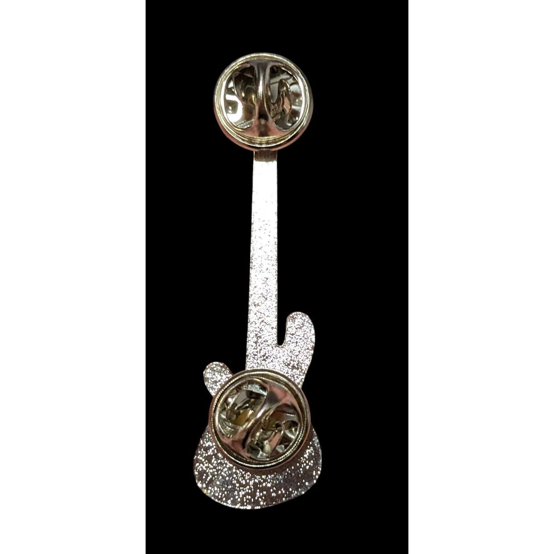 Other Black And Silver Enamel David Guitar Pin Size ONE SIZE - 2 Thumbnail