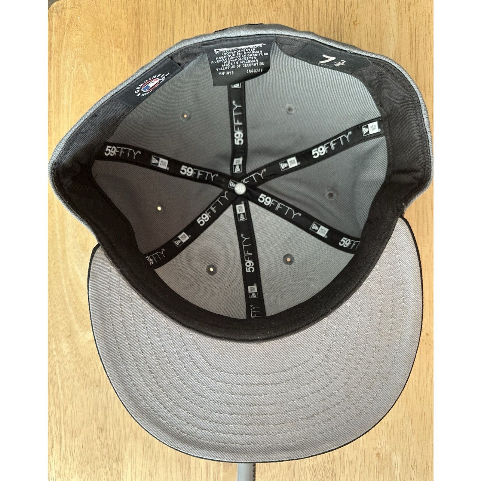 New Era Atlanta Braves New Era 59Fifty Gray/Black Cap/Hat 7 3/4 Size ONE SIZE - 5 Thumbnail