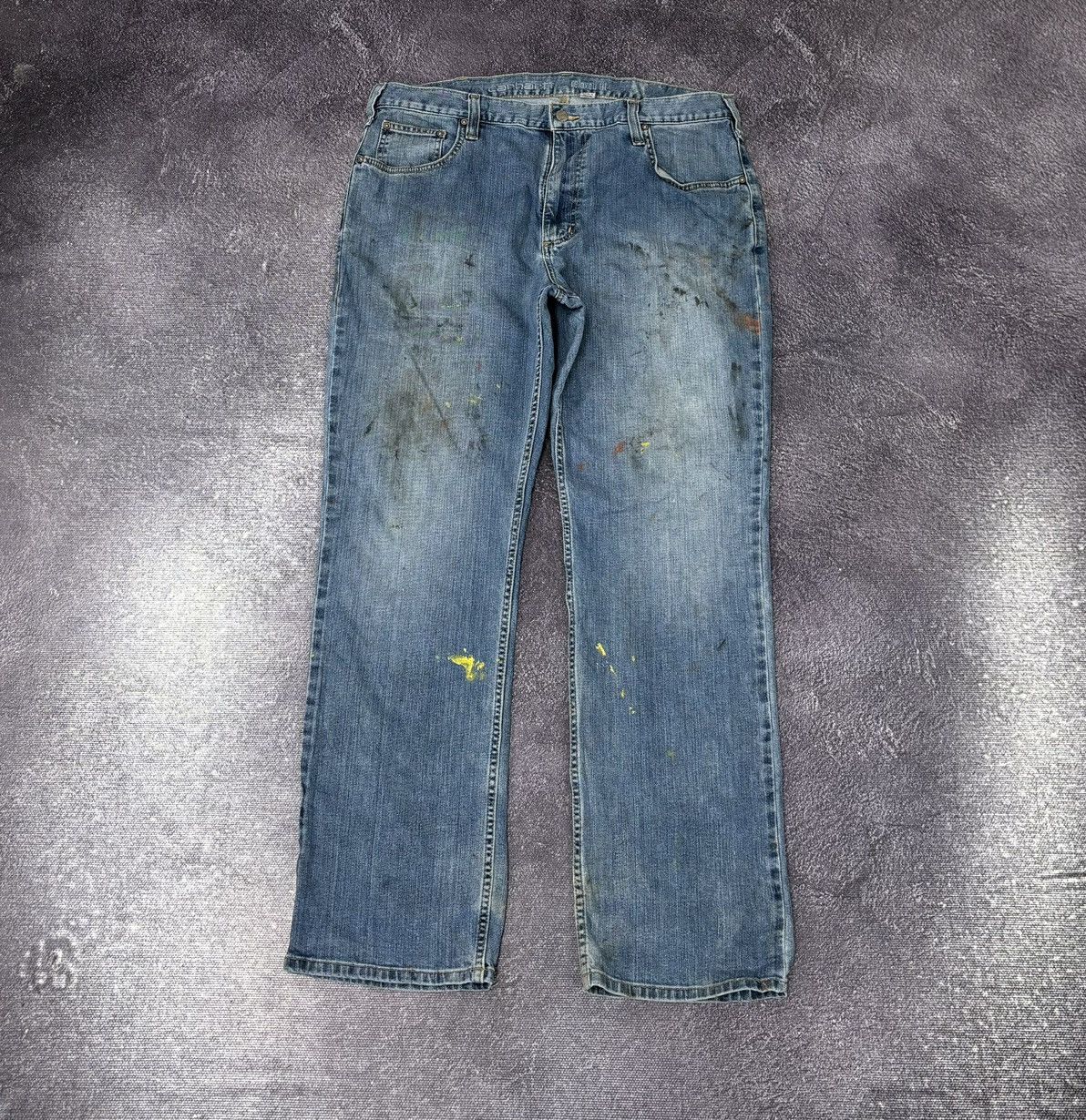Carhartt Vintage Carhartt Y2K Faded Blue Work Hype Relaxed Fit Jeans Size US 38 / EU 54 - 8 Thumbnail