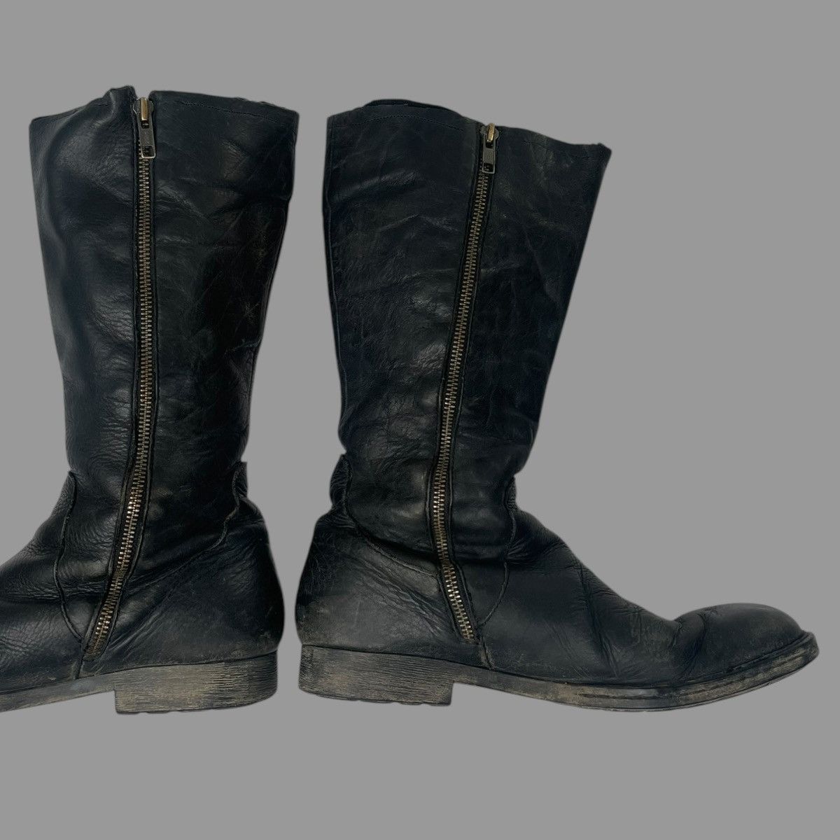 Vintage Vintage 90s leather side zip boots Size US 8 / EU 41 - 2 Thumbnail