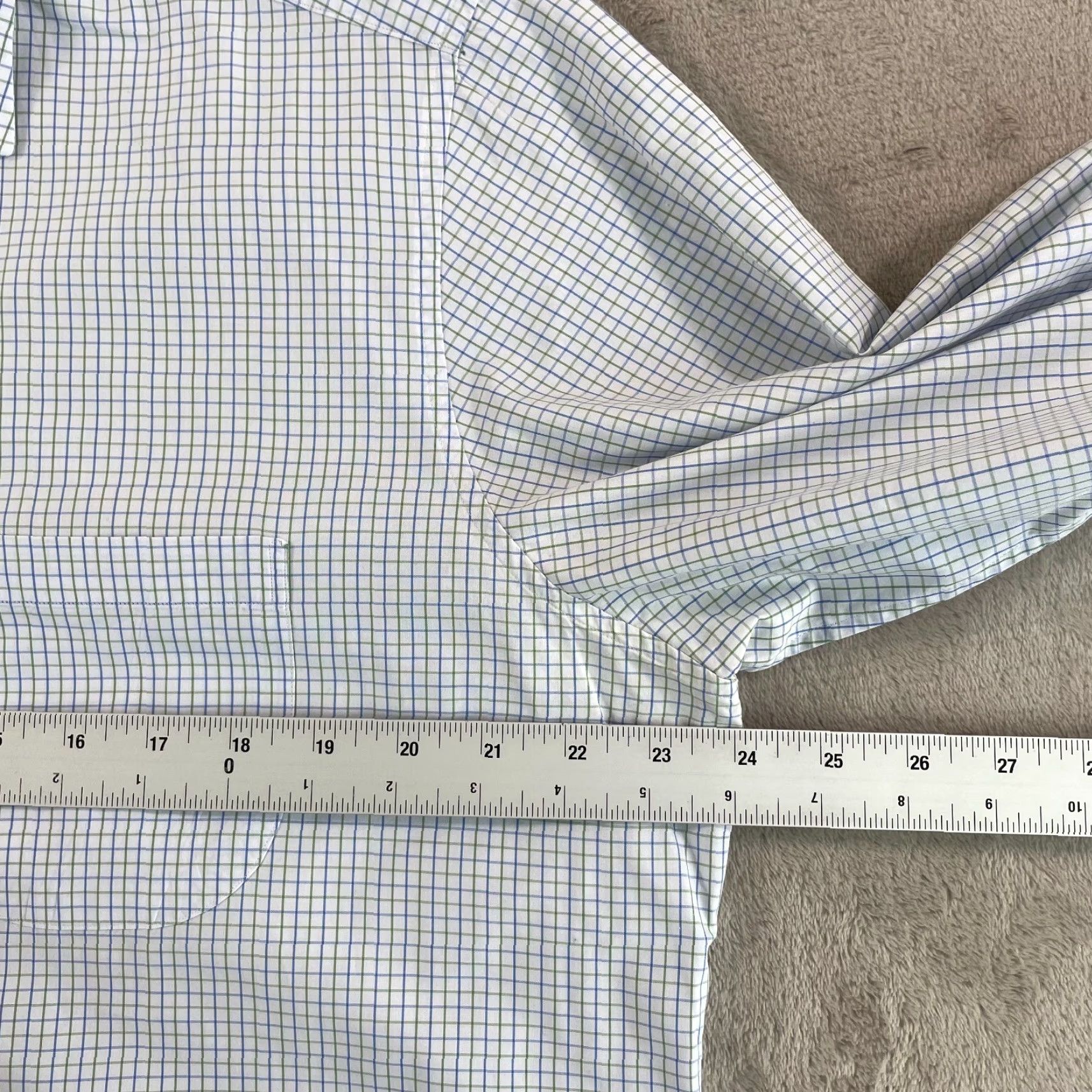 Sid Mashburn Sid Mashburn Sport Shirt Men L White Shade Blue Green Check Poplin NWOT 75 Shirt Men L White Shade Blue Green Check Poplin NWOT 75 Size US L / EU 52-54 / 3 - 5 Thumbnail