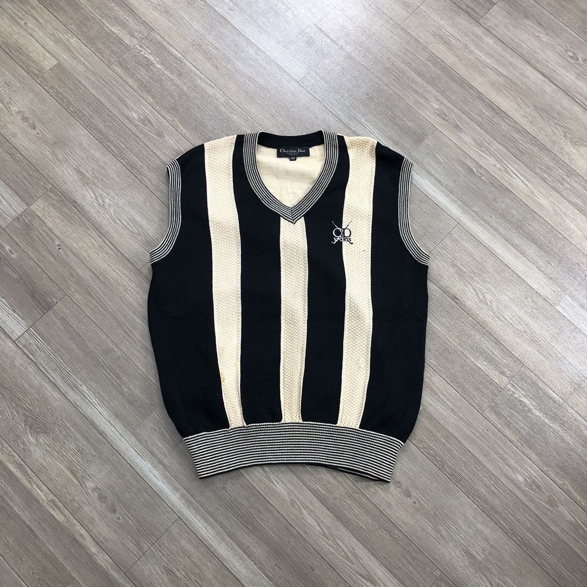 Christian Dior Monsieur × Dior × Vintage Vintage Christian Dior Monsieur Stripe Italian Designer Vest Size US L / EU 52-54 / 3 - 1 Thumbnail