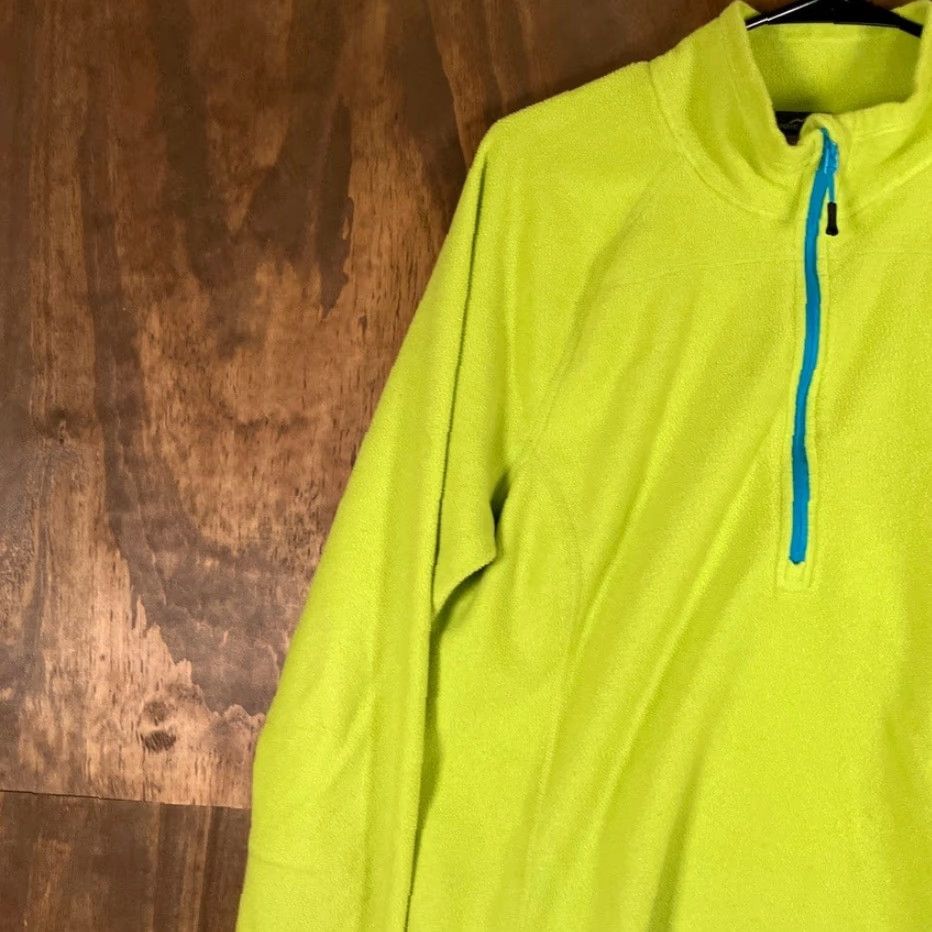 Eddie Bauer Eddie Bauer Womens Sweater Lime Blue Pullover Fleece 1/4 Zip Long Sleeve XL Size XL / US 12-14 / IT 48-50 - 4 Thumbnail