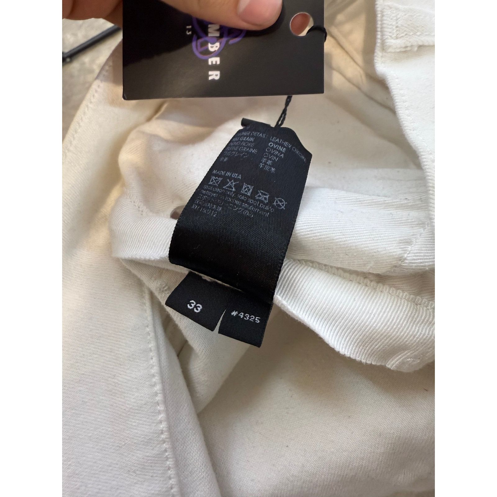 Amiri Amiri Jeans MX1 White Patch Used 33 Size US 33 - 4 Thumbnail