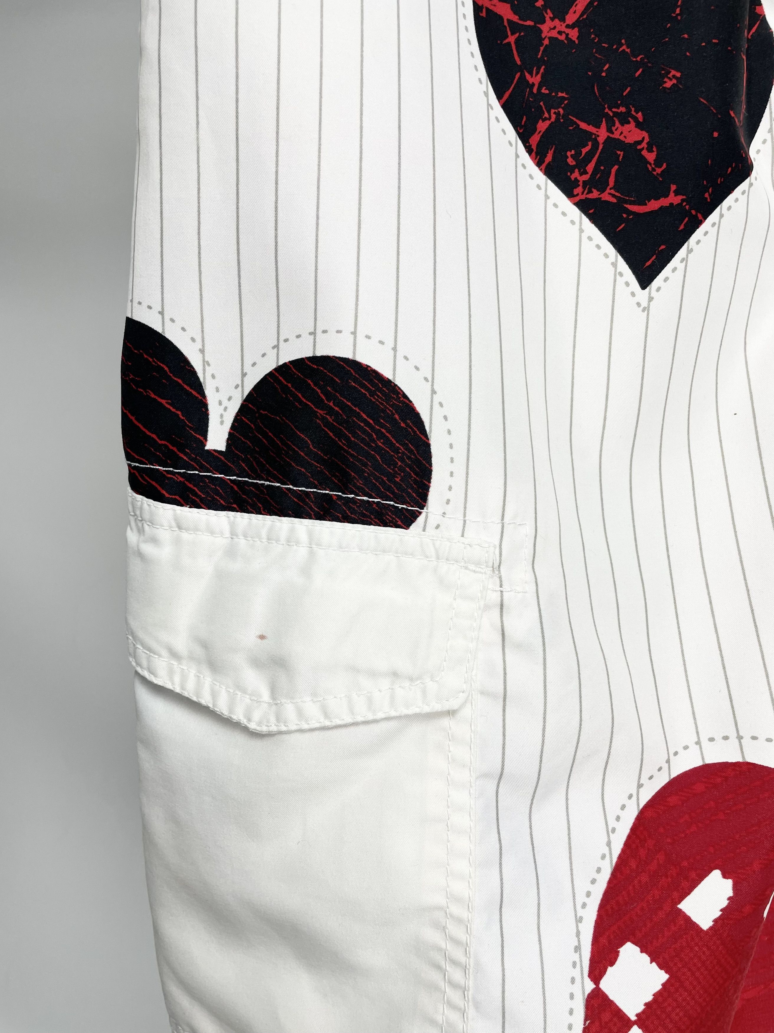 No Fear No Fear Vintage Skulls Full Printed Y2K White Cargo Shorts Size US 36 / EU 52 - 6 Thumbnail