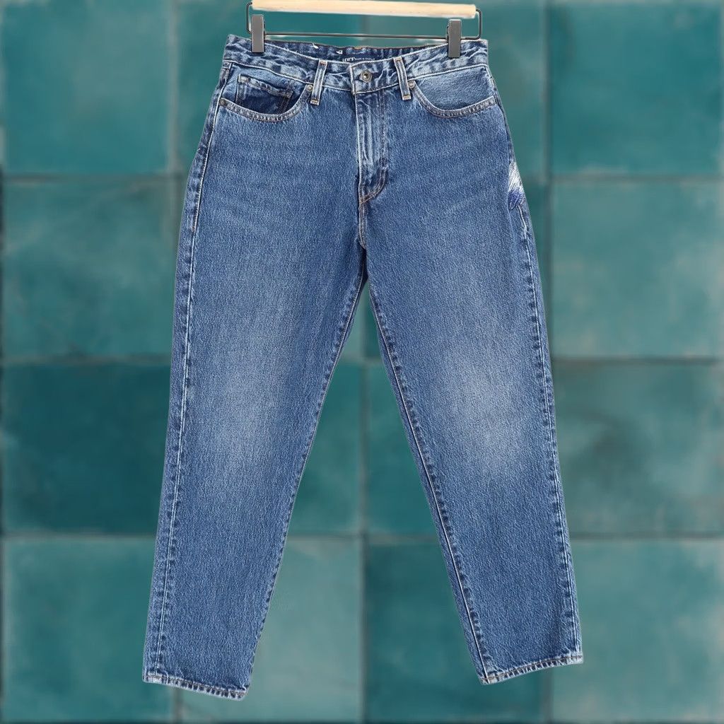 Levi's Levis Made & Crafted Jeans Mens 29 Blue Draft Wide Taper Crop Distressed Cotton Size US 29 - 1 Thumbnail