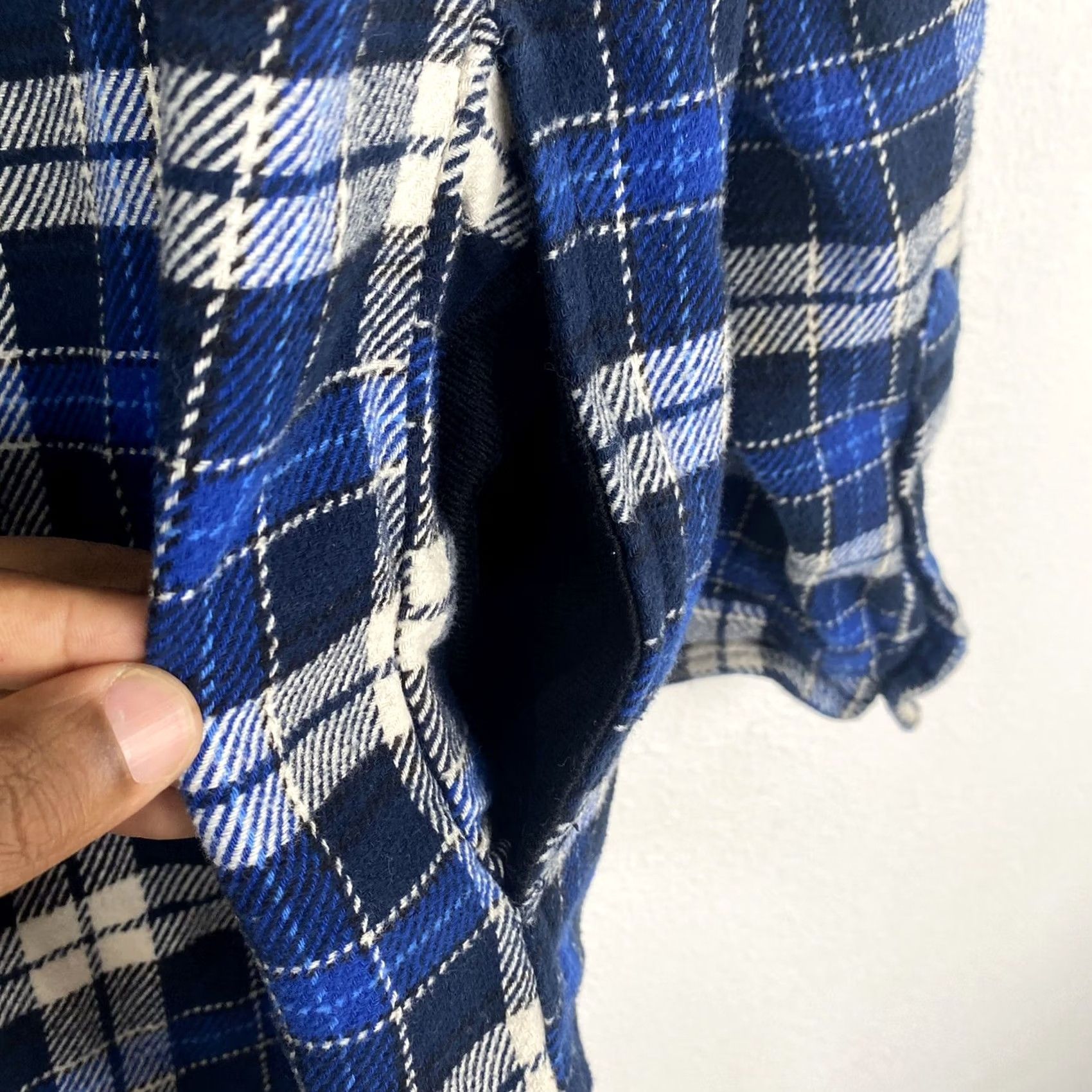 Orvis VINTAGE Orvis Shirt Mens Blue Flannel Button-Up Long Sleeve with Pockets Size M Size US M / EU 48-50 / 2 - 5 Thumbnail