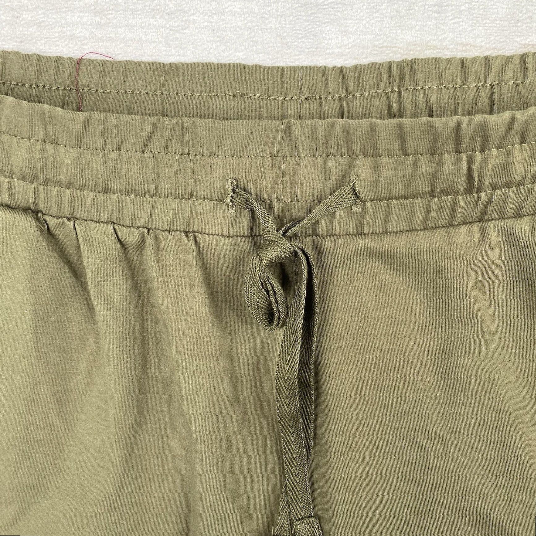 Vintage Baleaf Womens Shorts 2XL Green Cotton Drawstring Pockets Pull On Lounge Yoga Shirt Size 40" / US 18 - 3 Thumbnail