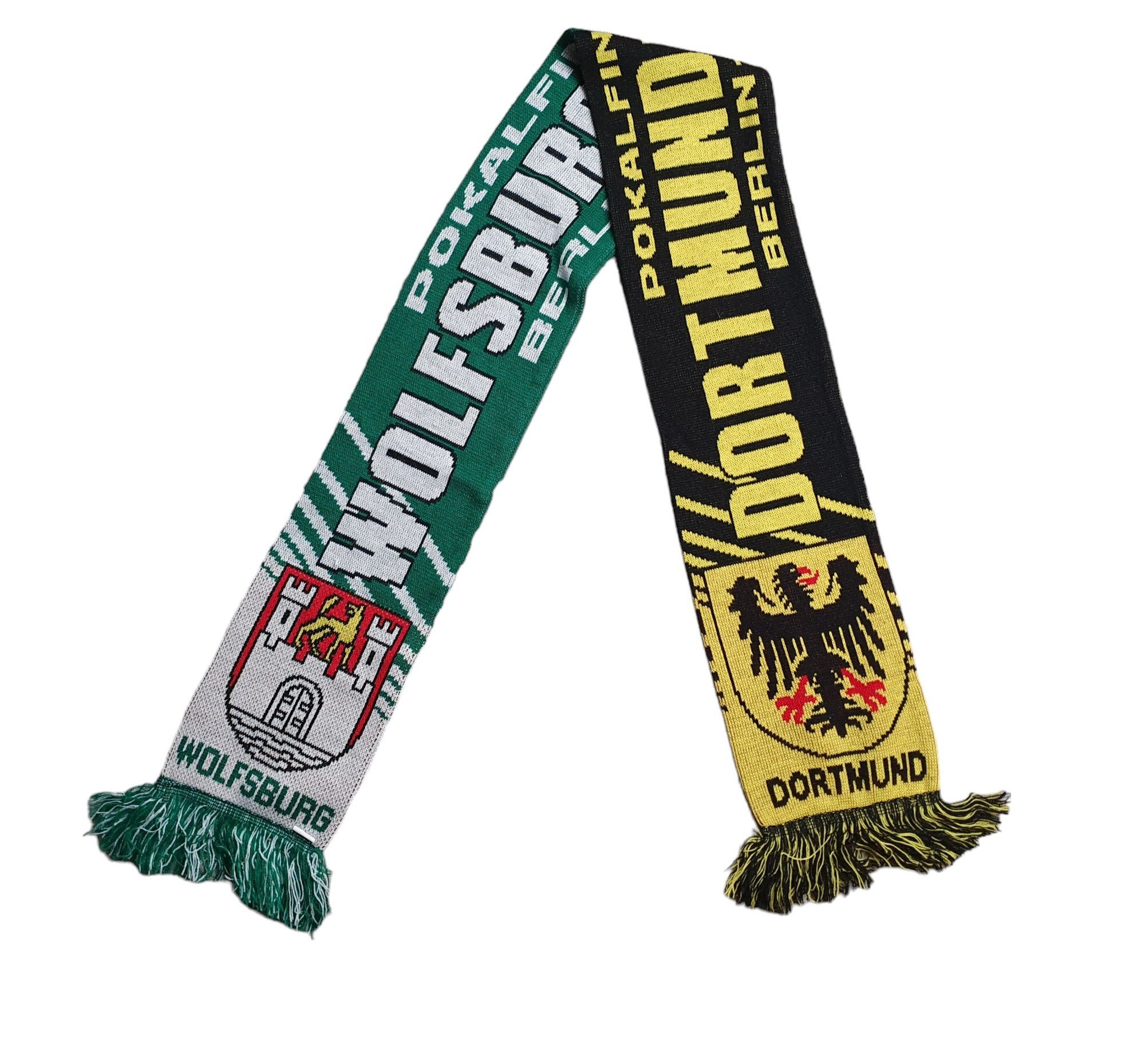 Vintage Scarf VFL Wolfsburg vs BVB Borussia Dortmund 2015 Football Size ONE SIZE - 3 Thumbnail