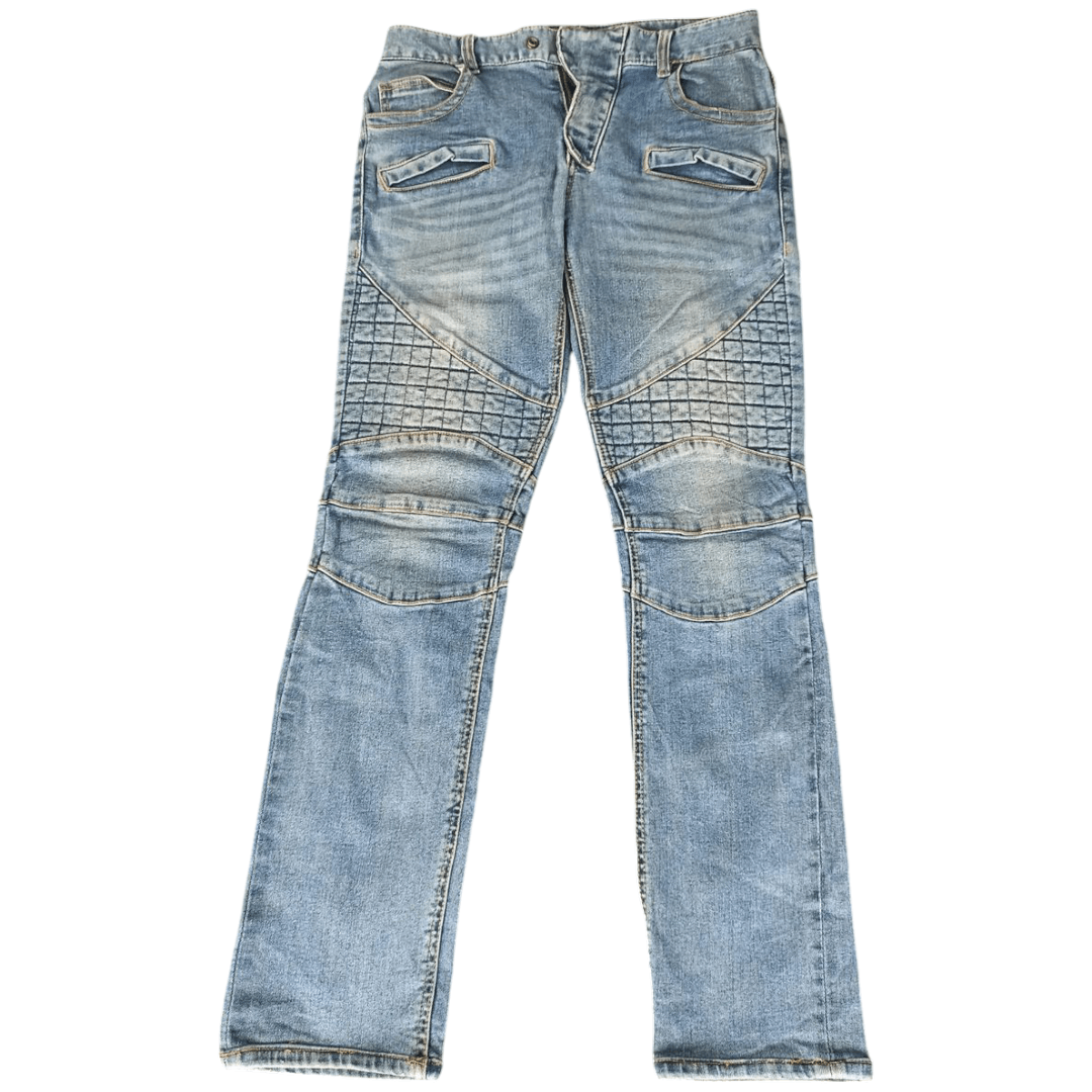 Japanese Brand W.D.B Bikers Jeans Size US 30 / EU 46 - 6 Thumbnail