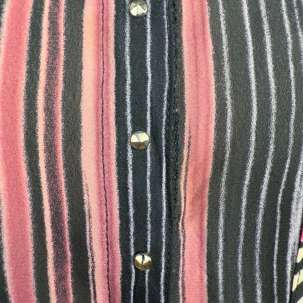 Vintage LE CAVIAR Y2K Floral Striped Animal Print blouse Size S / US 4 / IT 40 - 7 Thumbnail