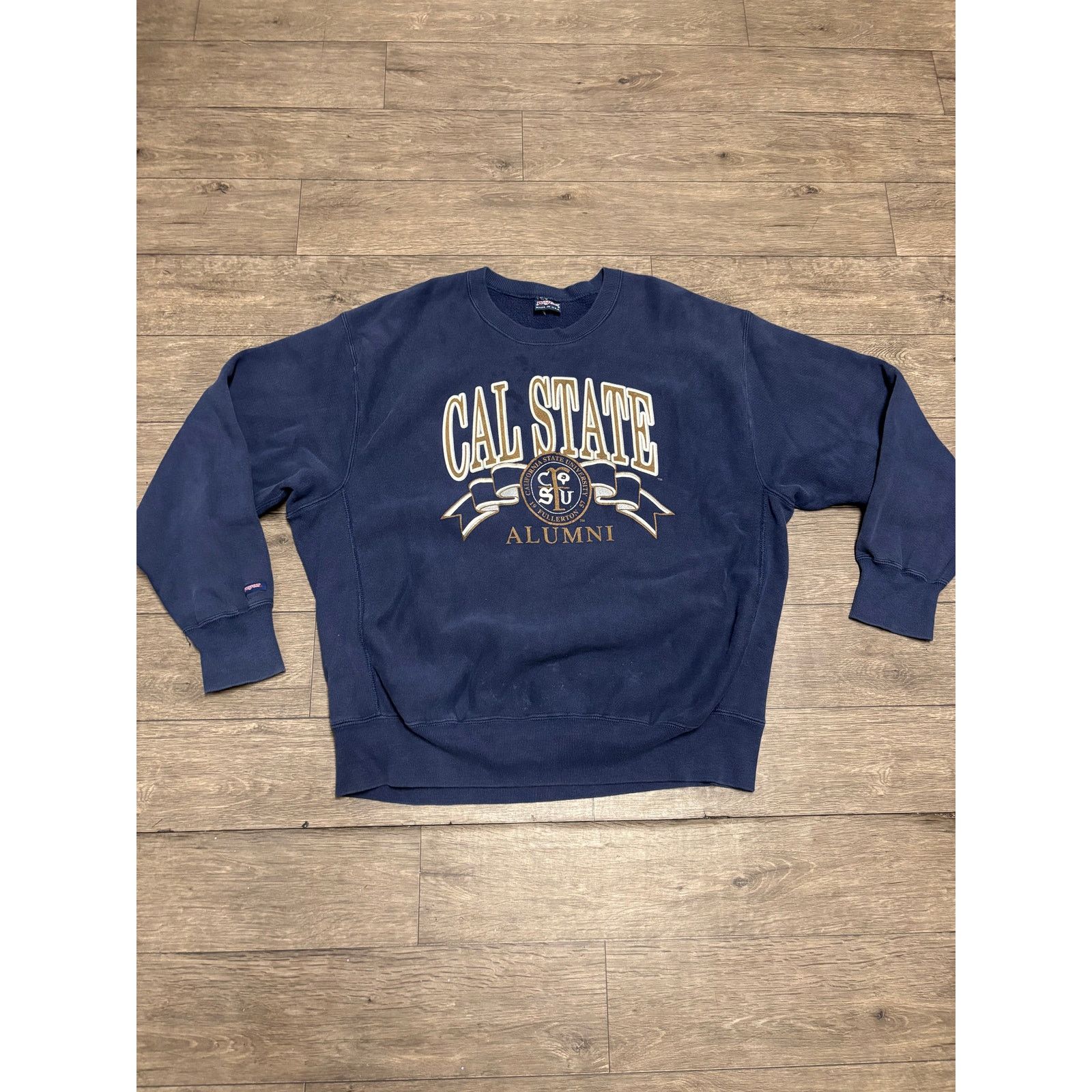 Jansport × Vintage Vintage Cal State Long Beach Sweatshirt Sz 3XL Blue 90s Size US XXL / EU 58 / 5 - 1 Thumbnail
