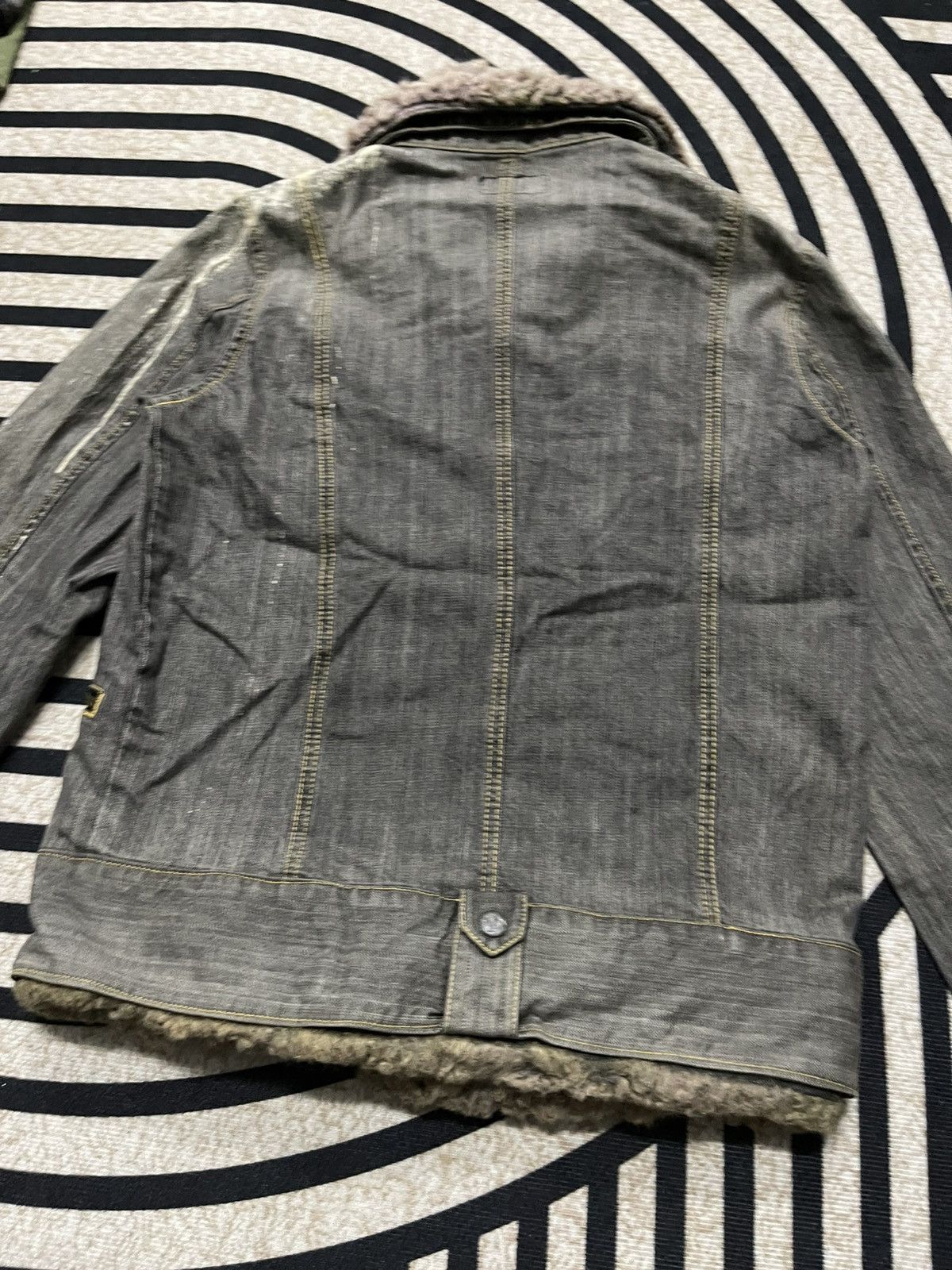If Six Was Nine × In The Attic × Japanese Brand 2000s L.G.B STYLE DENIM BLEACH JACKET RARE DESIGN Size US M / EU 48-50 / 2 - 14 Thumbnail