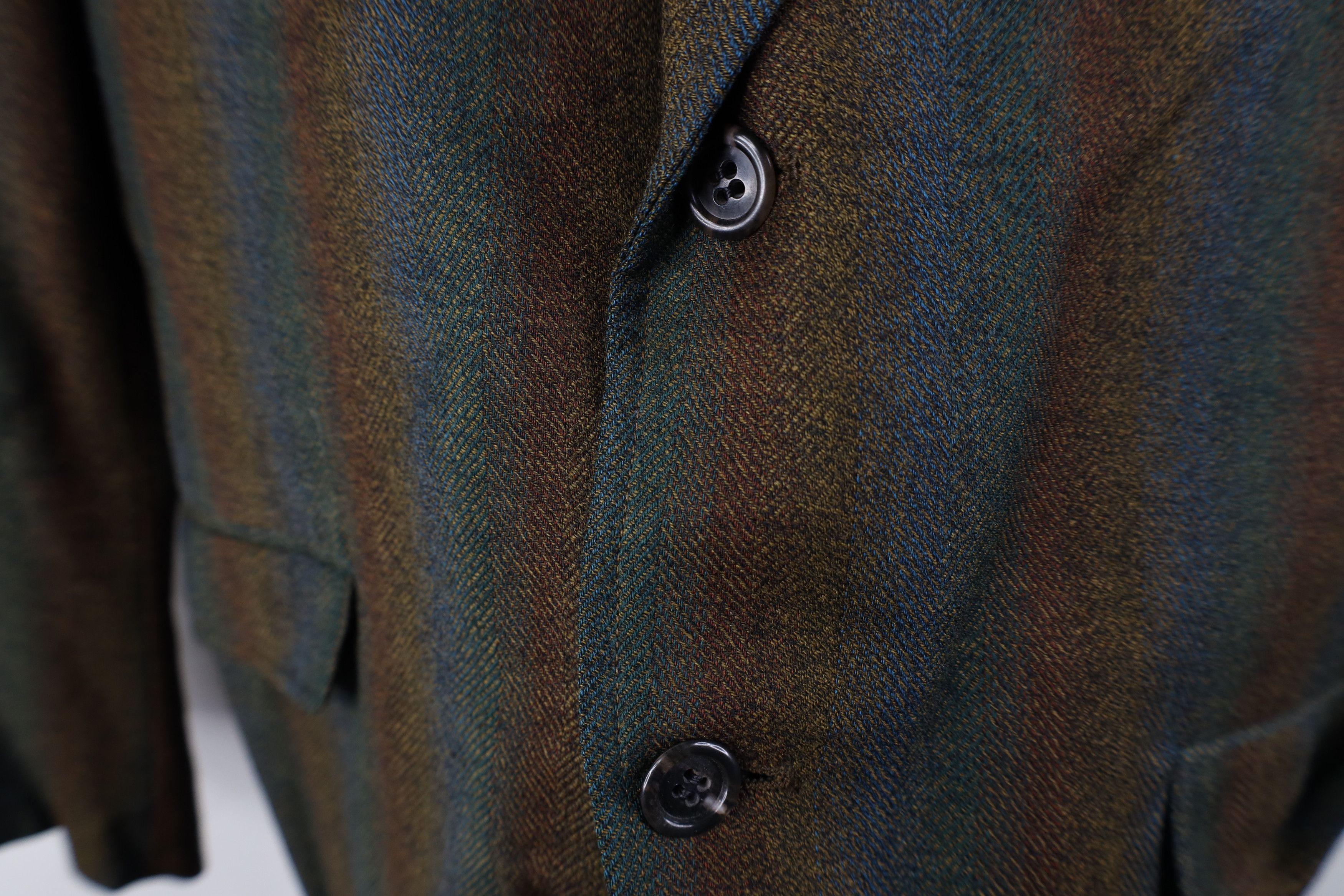 Vintage Vintage 50s Streetwear Striped Wool Blazer Suit Jacket USA Size US L / EU 52-54 / 3 - 8 Thumbnail