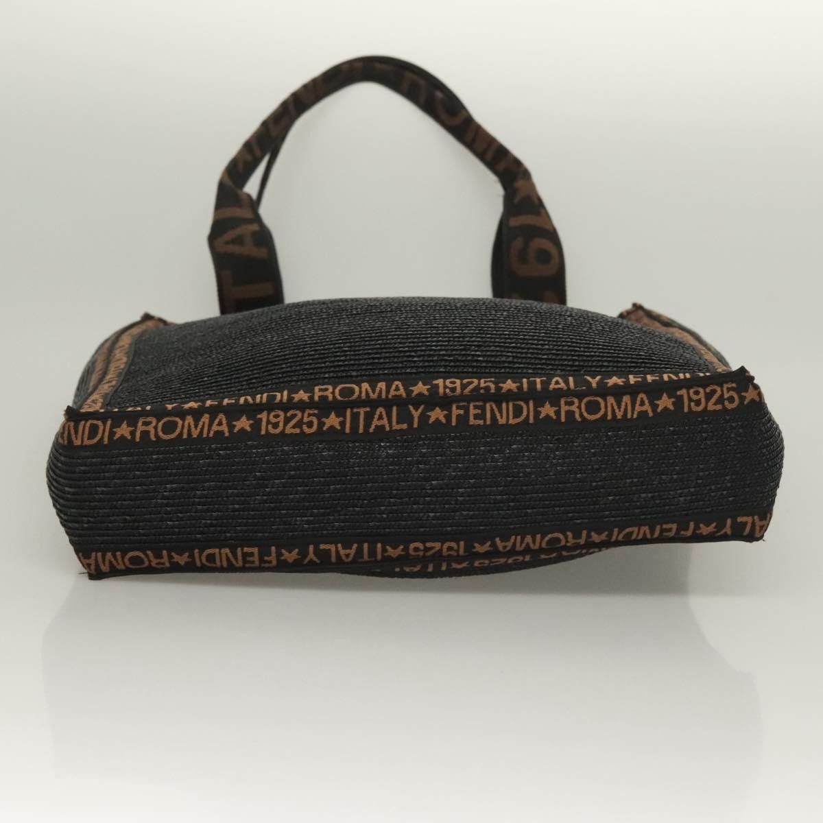 Fendi FENDI Tote Bag Straw Black Size ONE SIZE - 9 Thumbnail