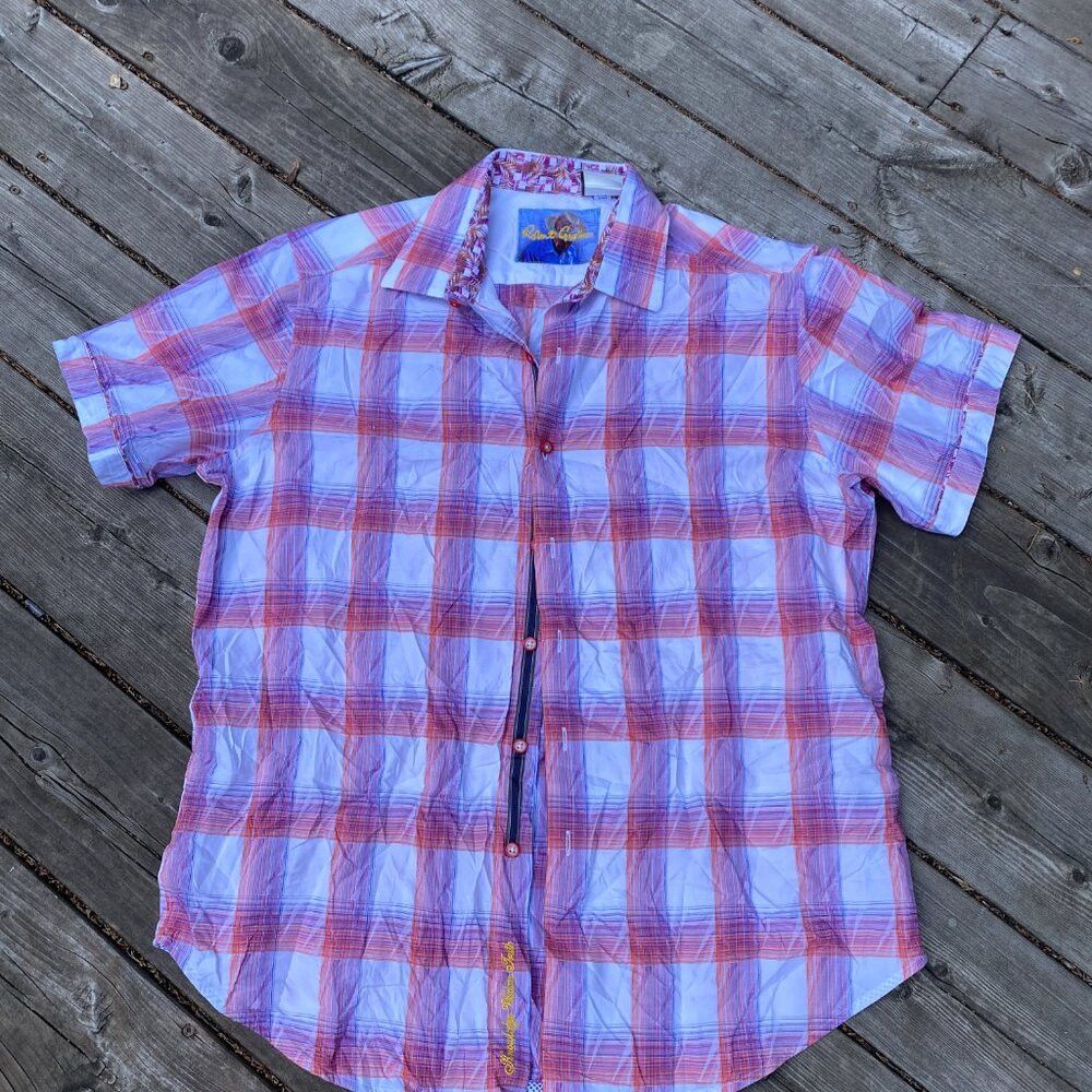 Robert Graham Robert Graham Torres Short Sleeve Egyptian Cotton Shirt Lar Size US L / EU 52-54 / 3 - 3 Thumbnail