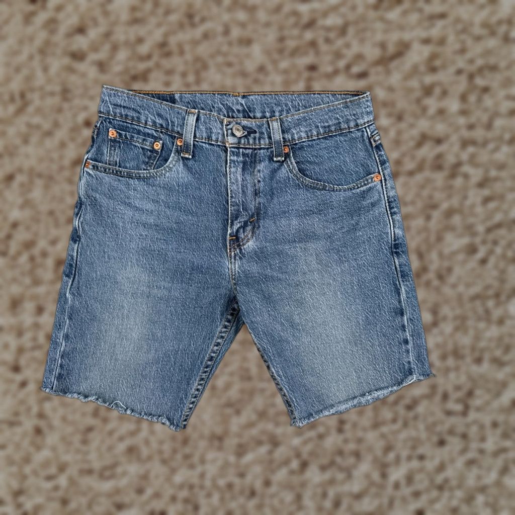 Levi's Levi's Women's Denim Shorts 30 Blue Cut-Off 80s Style Machine Washable Casual Beach Summer Size 30" / US 8 / IT 44 - 1 Thumbnail