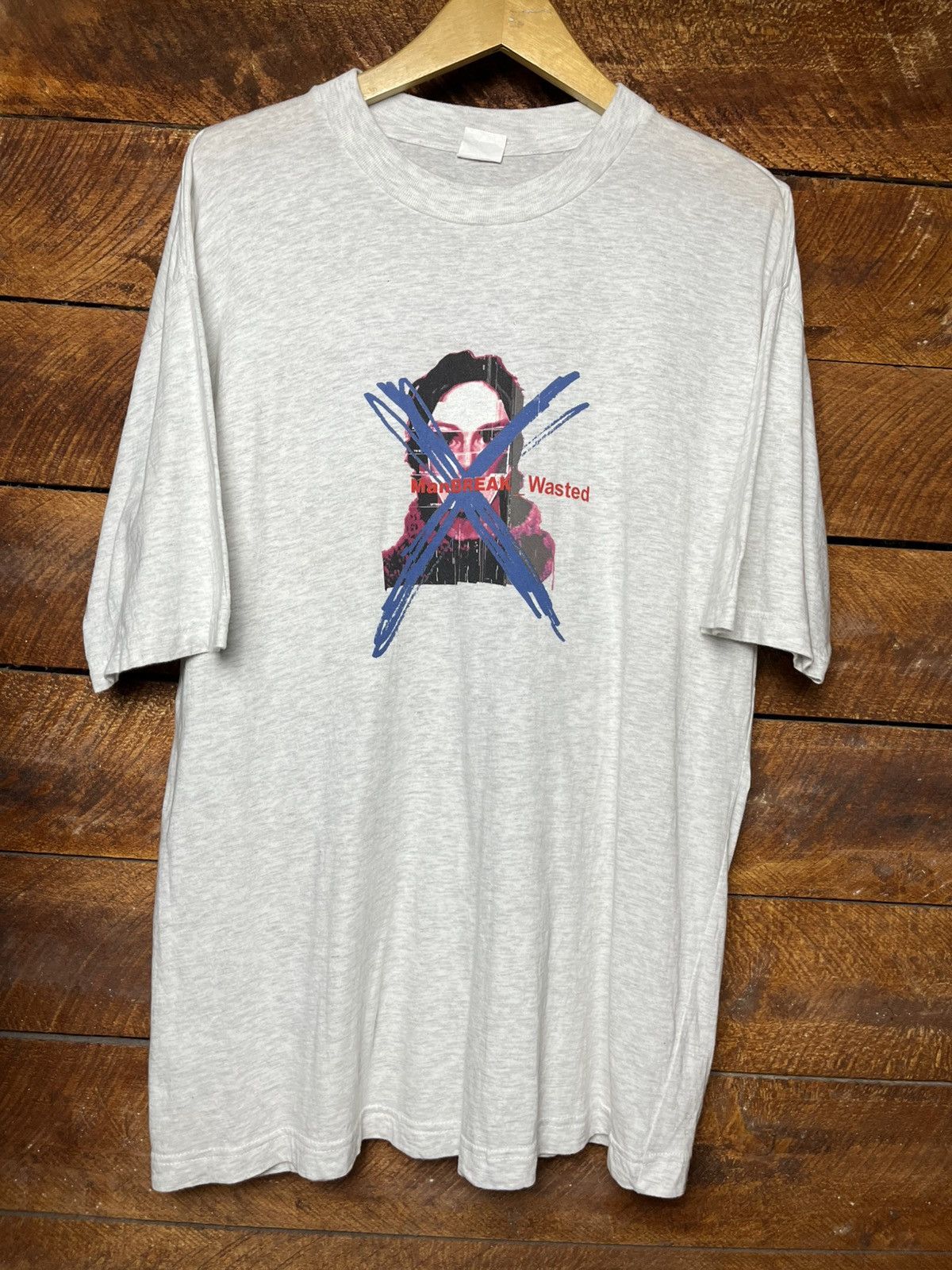 Band Tees × Vintage Vintage Rare manBREAK Wasted 1997 Electronic Band Size US L / EU 52-54 / 3 - 1 Thumbnail