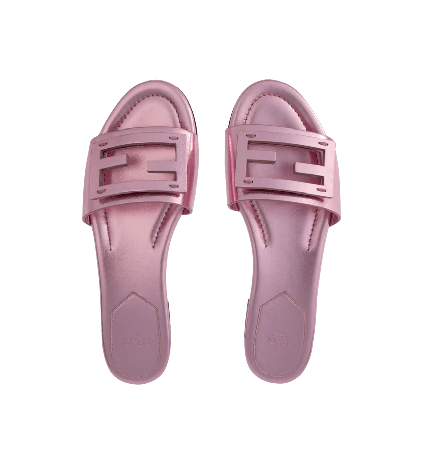 Fendi o1h1sh11225 Wide Band Slides in Foana Pink Size US 6 / IT 36 - 4 Thumbnail