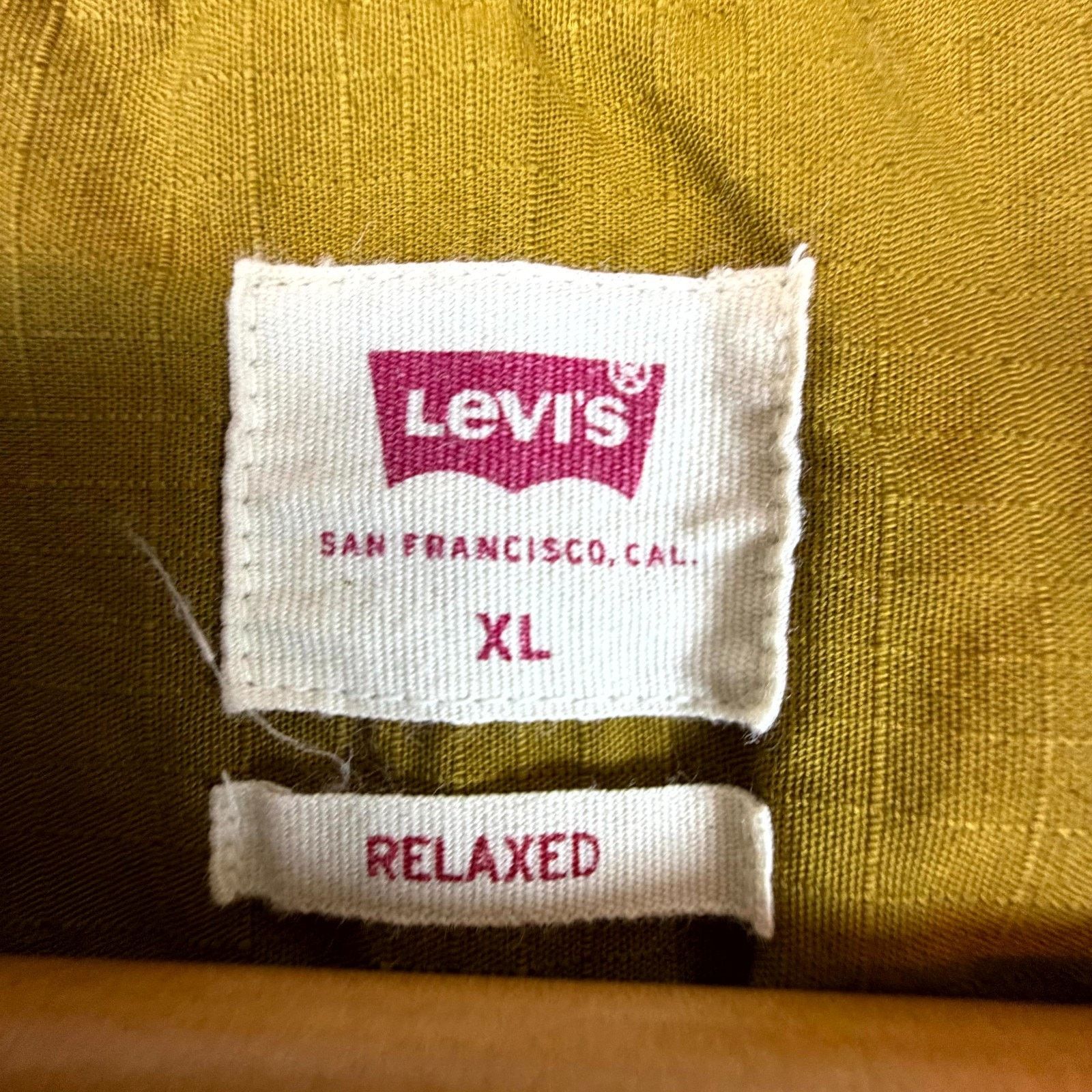 Levi's Levis Shirt XL Mustard Yellow Mushroom Hippie 70s Vibe Size US XL / EU 56 / 4 - 4 Thumbnail