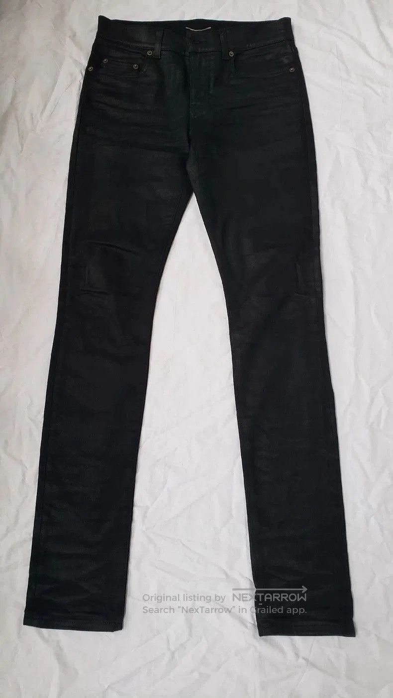 Saint Laurent Paris Saint Laurent 15FW Coated Denim Jeans. Size US 28 / EU 44 - 1 Thumbnail