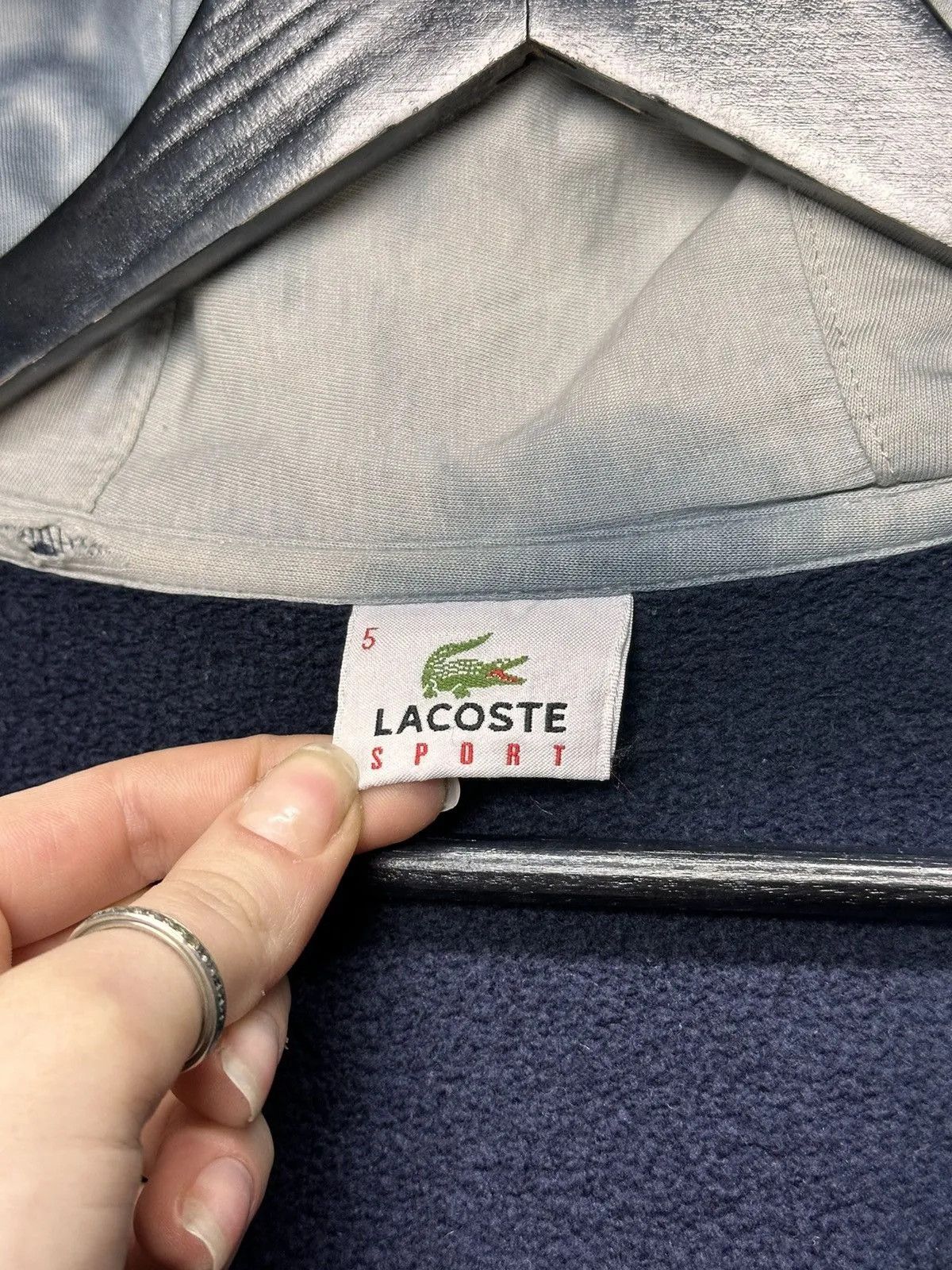 Vintage Vintage Blue Hoodie Lacoste Sport Casual Streewear Style Size US L / EU 52-54 / 3 - 6 Thumbnail