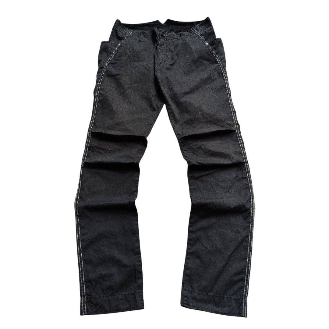 PPFM PPFM contras stitching double waist pants Size US 31 - 1 Thumbnail
