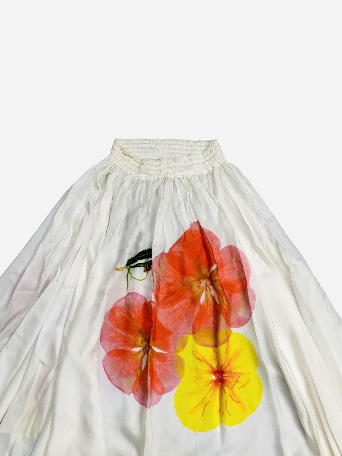 Yohji Yamamoto Y’S Yohji Yamamoto - Flower Flowy Ruffle Skirt Size 29" - 3 Thumbnail