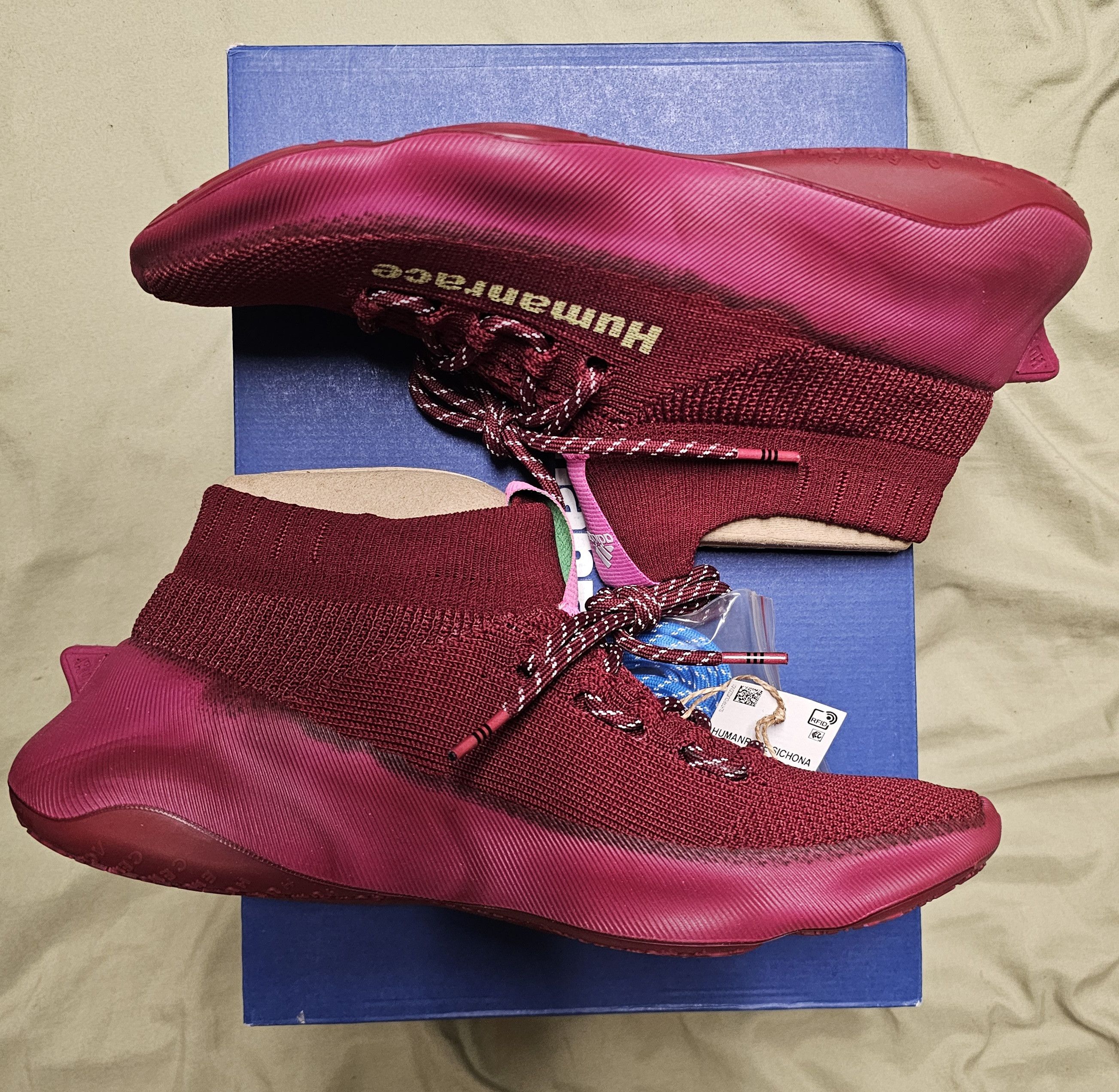 Humanrace × Pharrell ADIDAS HUMANRACE SIČHONA BURGUNDY Size US 7.5 / EU 40-41 - 1 Thumbnail