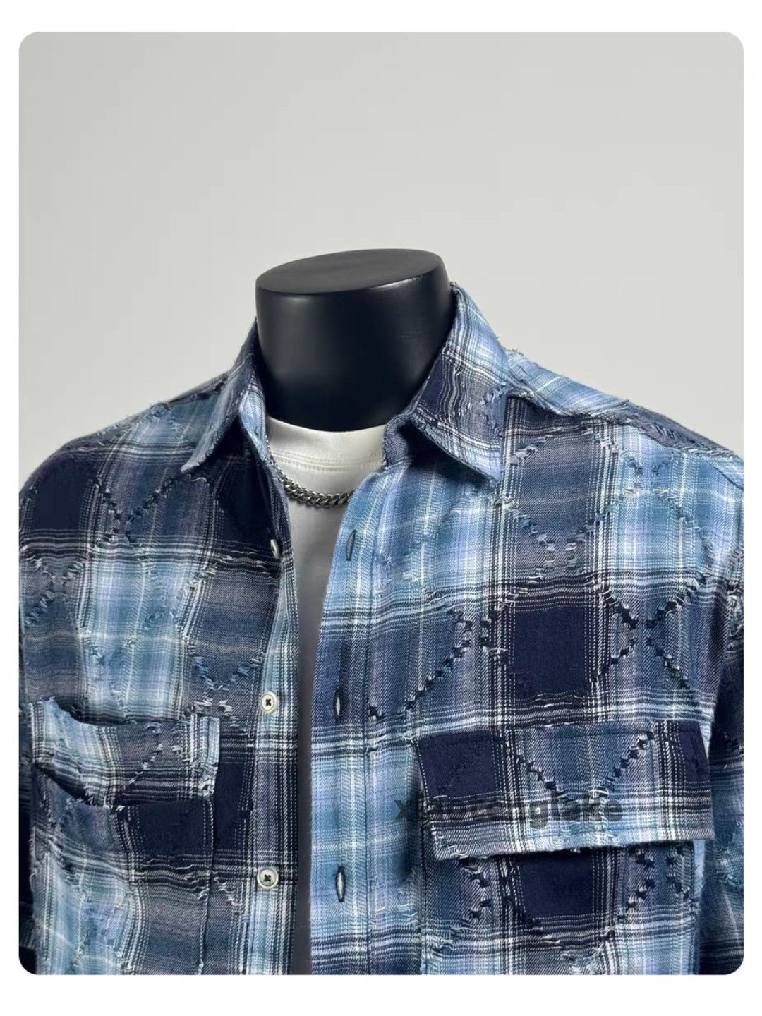 Vintage Unisex outdoor utility loose pattern festival plaid shirt Size US L / EU 52-54 / 3 - 8 Thumbnail