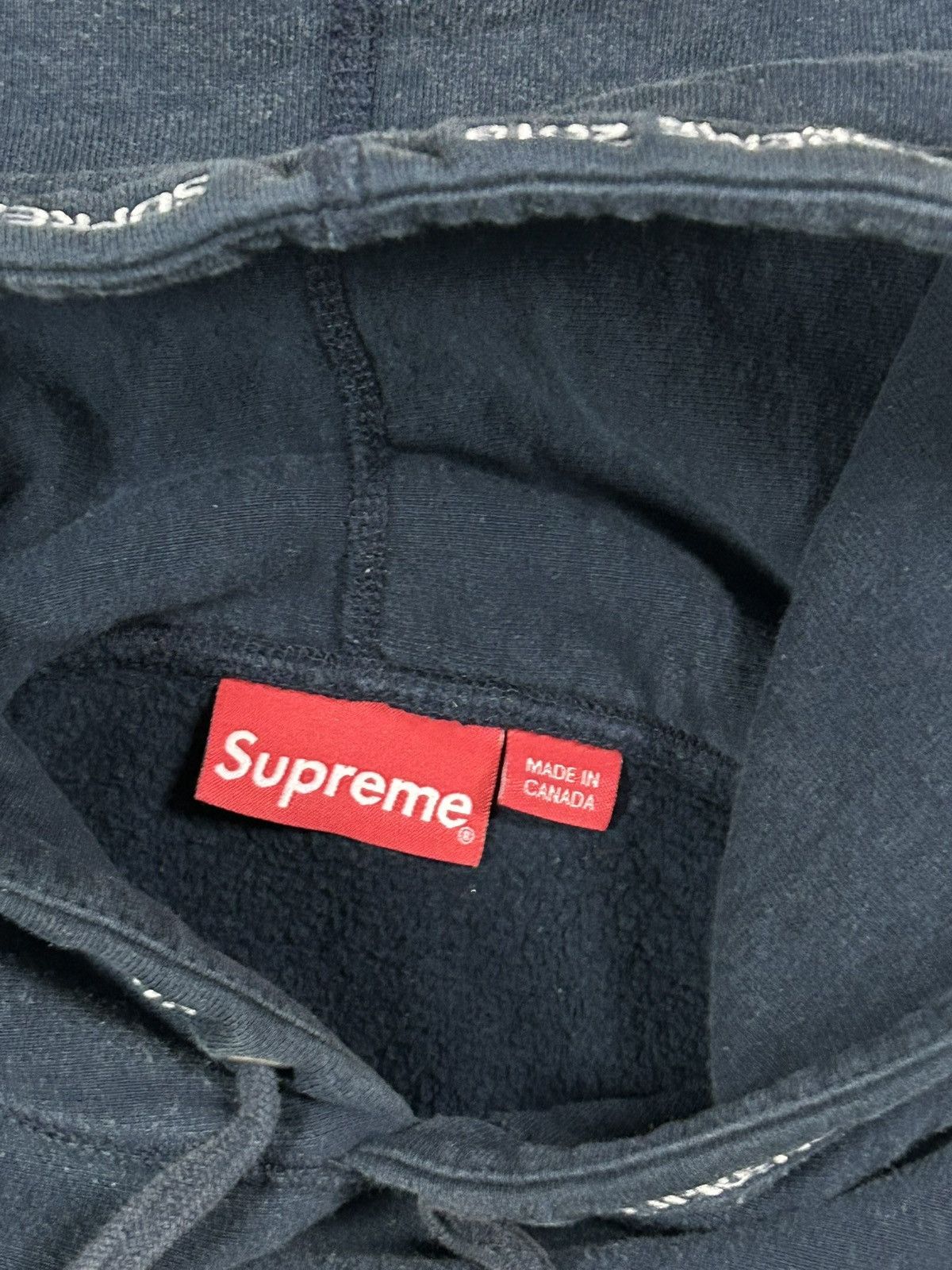 Supreme Supreme SS18 Channel Hoodie Navy Size US L / EU 52-54 / 3 - 5 Thumbnail