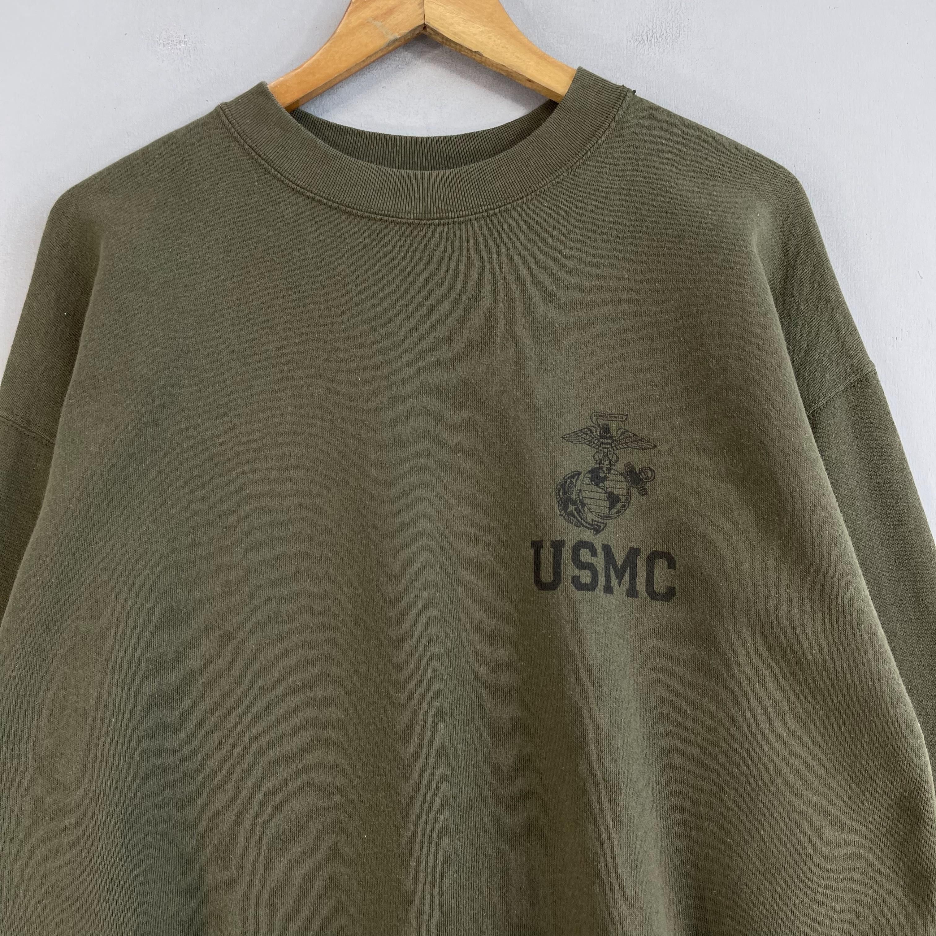 Vintage Vintage 90s USMC Buzz Rickson Military Sweatshirt Size US L / EU 52-54 / 3 - 2 Thumbnail