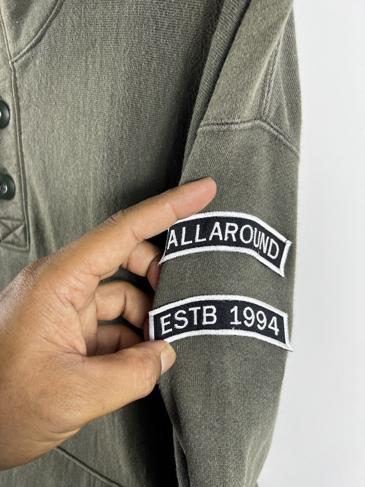 Japanese Brand 🔥 VTG ALL AROUND JAPON MILITARY PULLOVER SWEATSHIRT Size US XL / EU 56 / 4 - 6 Thumbnail