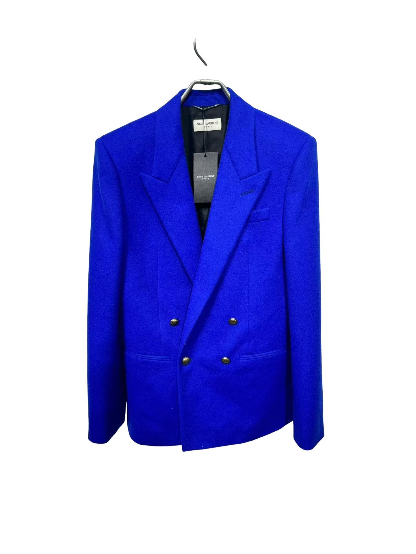 Saint Laurent Paris Saint Laurent Electric Blue Flannel Blazer 38R Size 38R - 1 Thumbnail