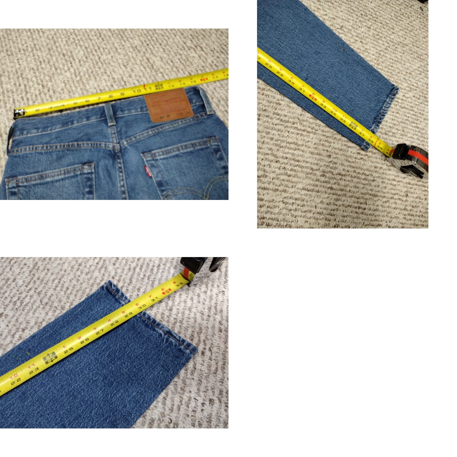 Levi's VINTAGE Levi's 501 Jeans Pants Grunge Denim 29x30 Blue Mens Regular Jeans Size US 29 - 8 Thumbnail