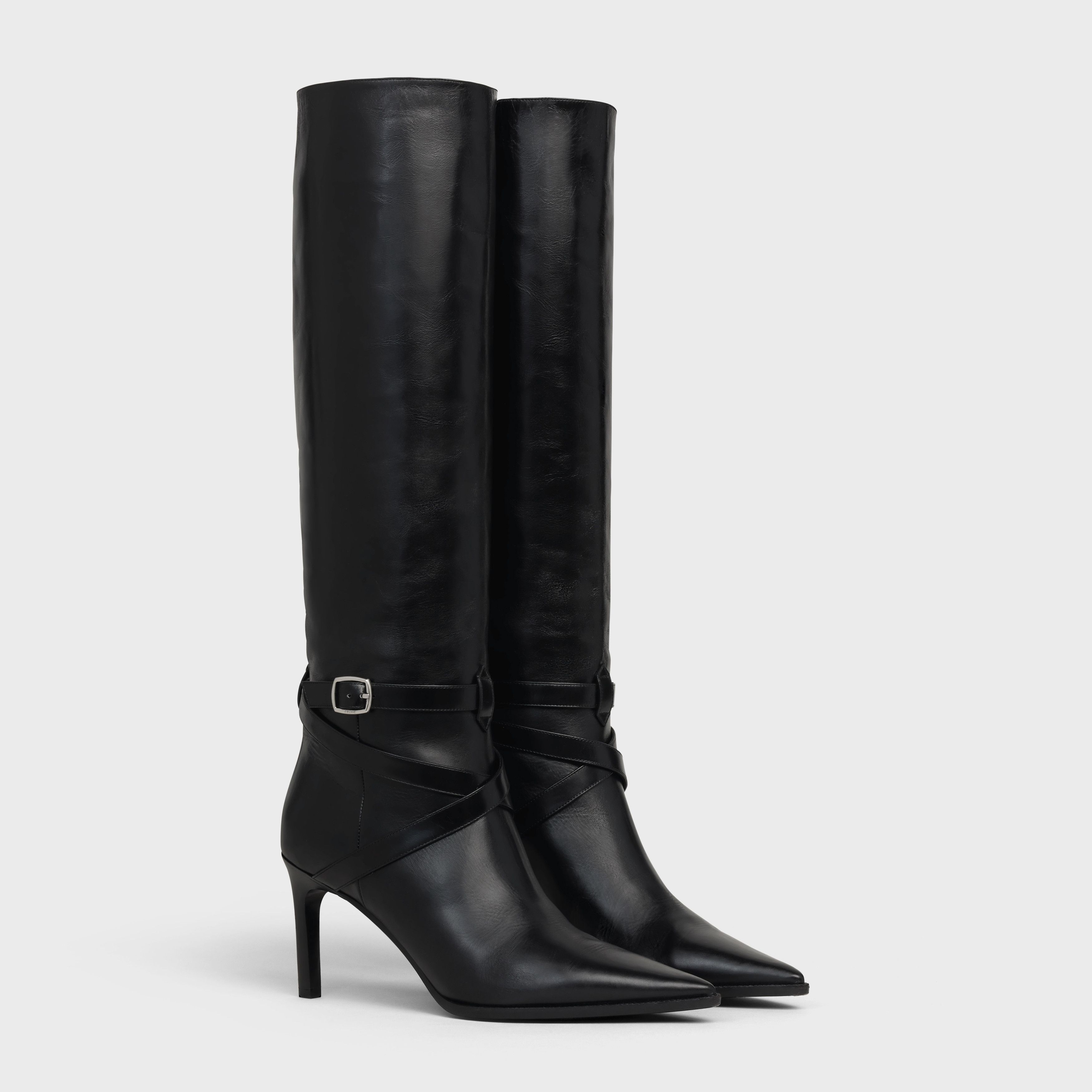 Celine o1bcso1str0925 351363314C Verneuil Hi Boots in Black Size US 10 / IT 40 - 2 Thumbnail
