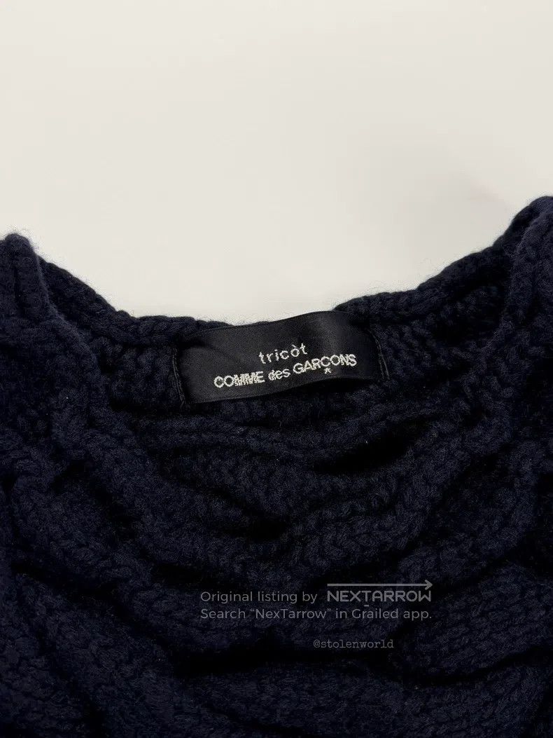 Comme des Garcons Comme des Garcons one-size-fits-all Herringbone Knit Wool T Size XS / US 0-2 / IT 36-38 - 9 Thumbnail