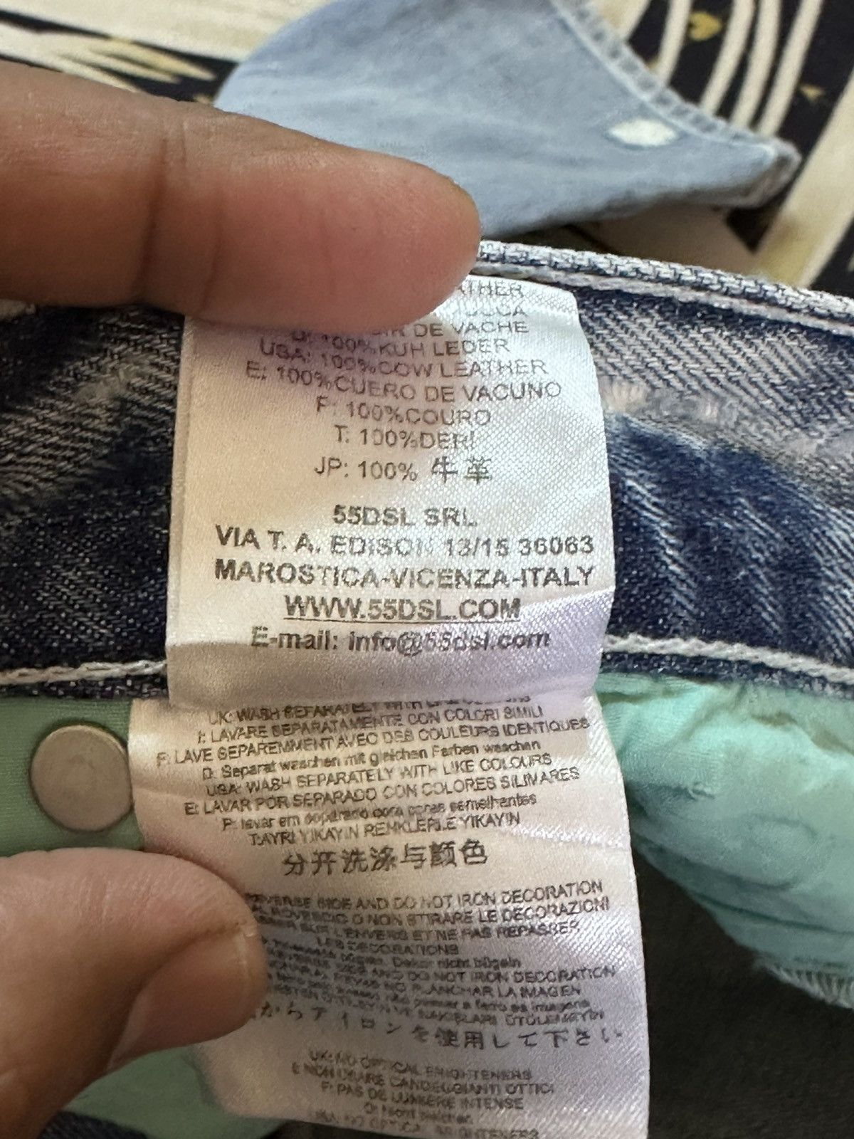 55DSL Vintage 55DSL Faded Ripped Distressed Denim Size US 30 / EU 46 - 10 Thumbnail