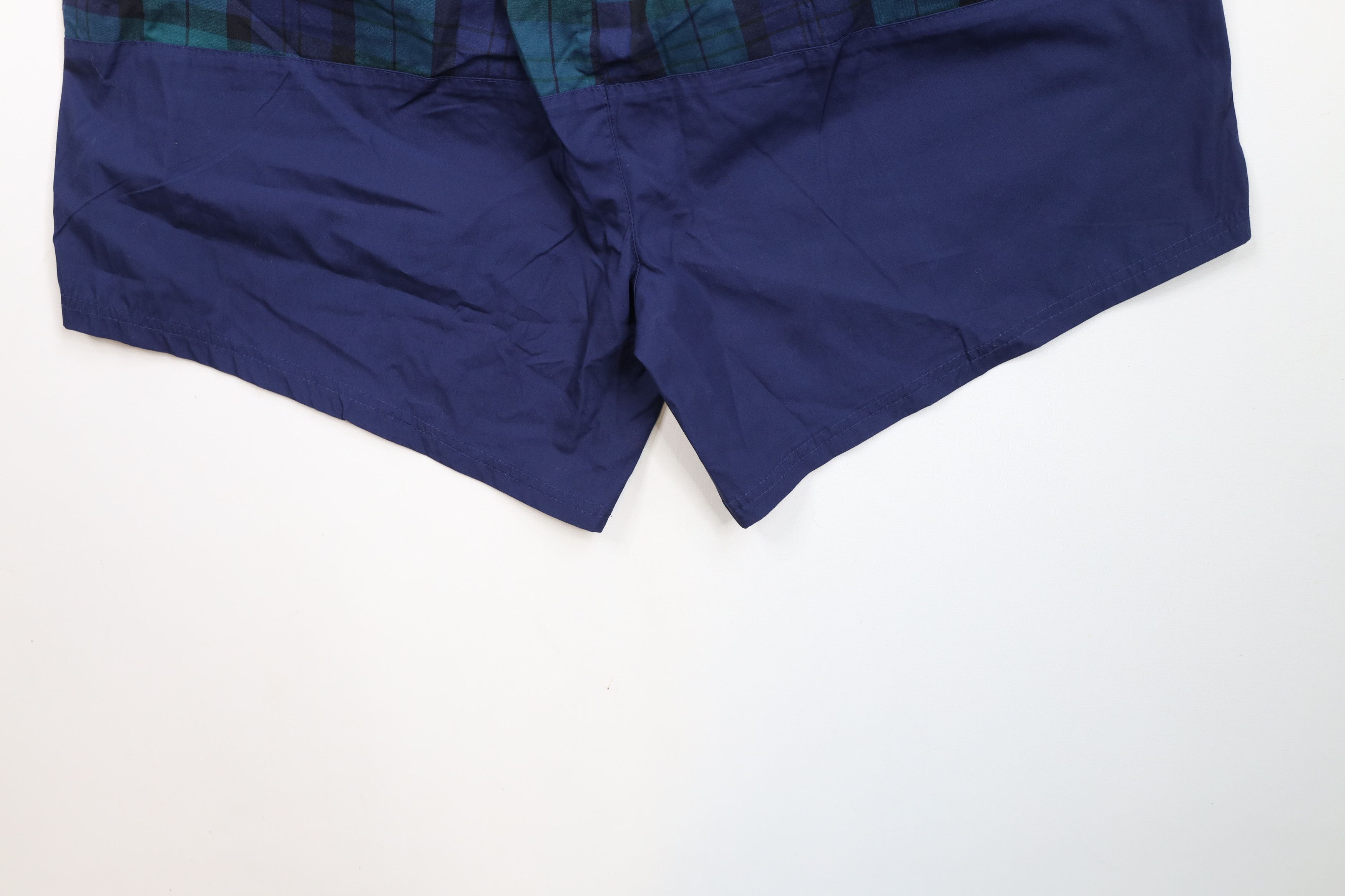 Vintage Vintage 90s Streetwear Block Plaid Lined Shorts Swim Trunks Size US 36 / EU 52 - 11 Thumbnail