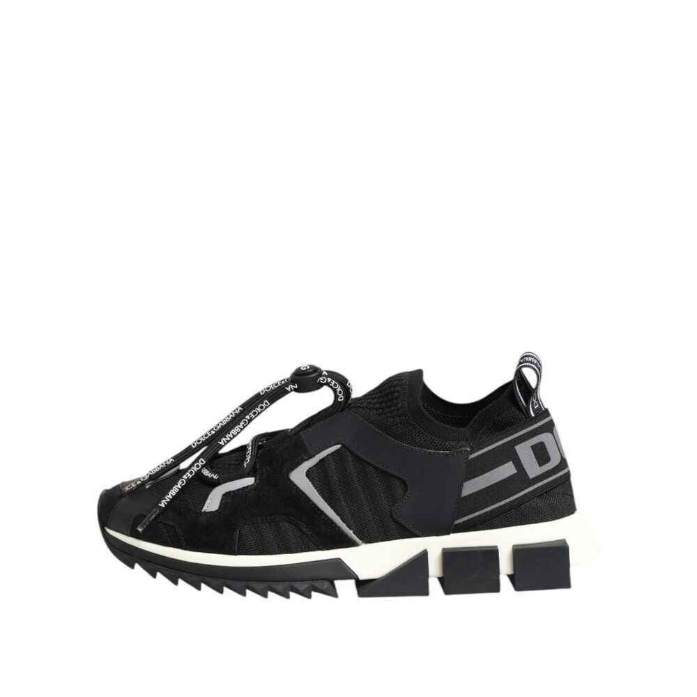 Dolce & Gabbana Dolce & Gabbana Black White Logo Sorrento Sneakers Shoes Size US 9 / IT 39 - 6 Thumbnail