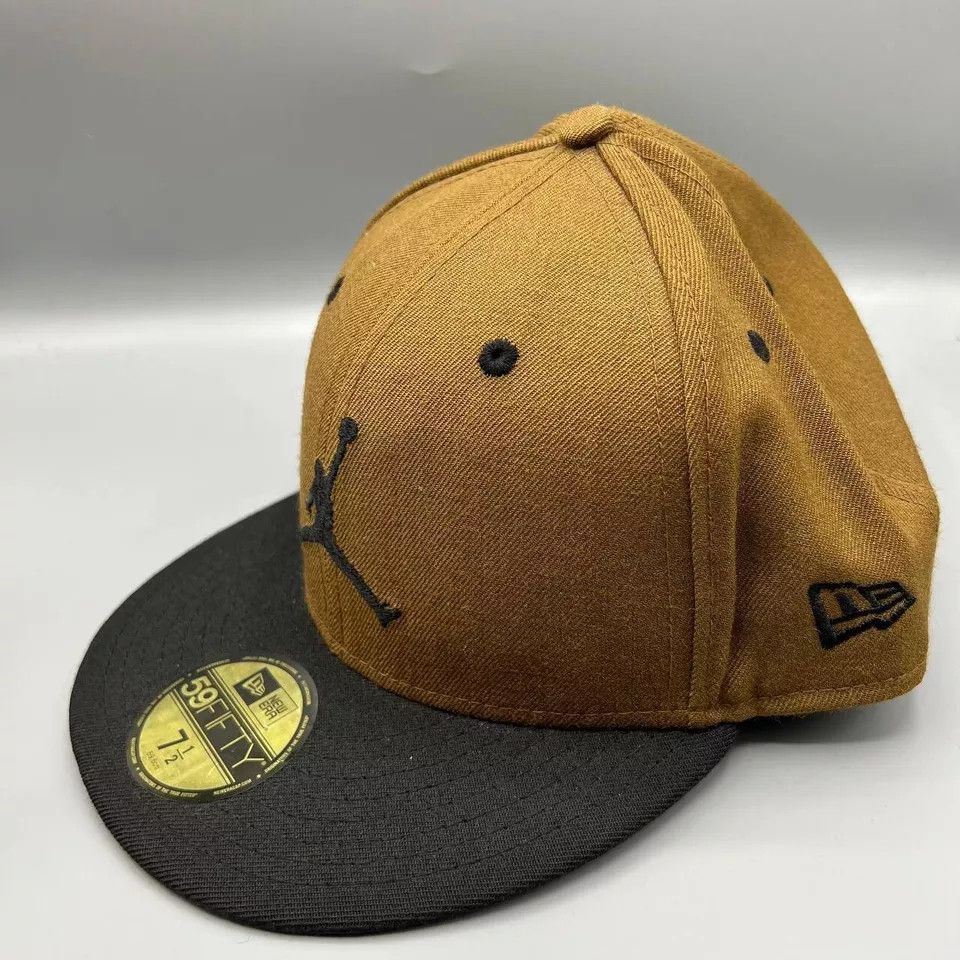 New Era Air Jordan Hat Men Embroidered Logo Fifty New Era Fitted Cap Size ONE SIZE - 2 Thumbnail