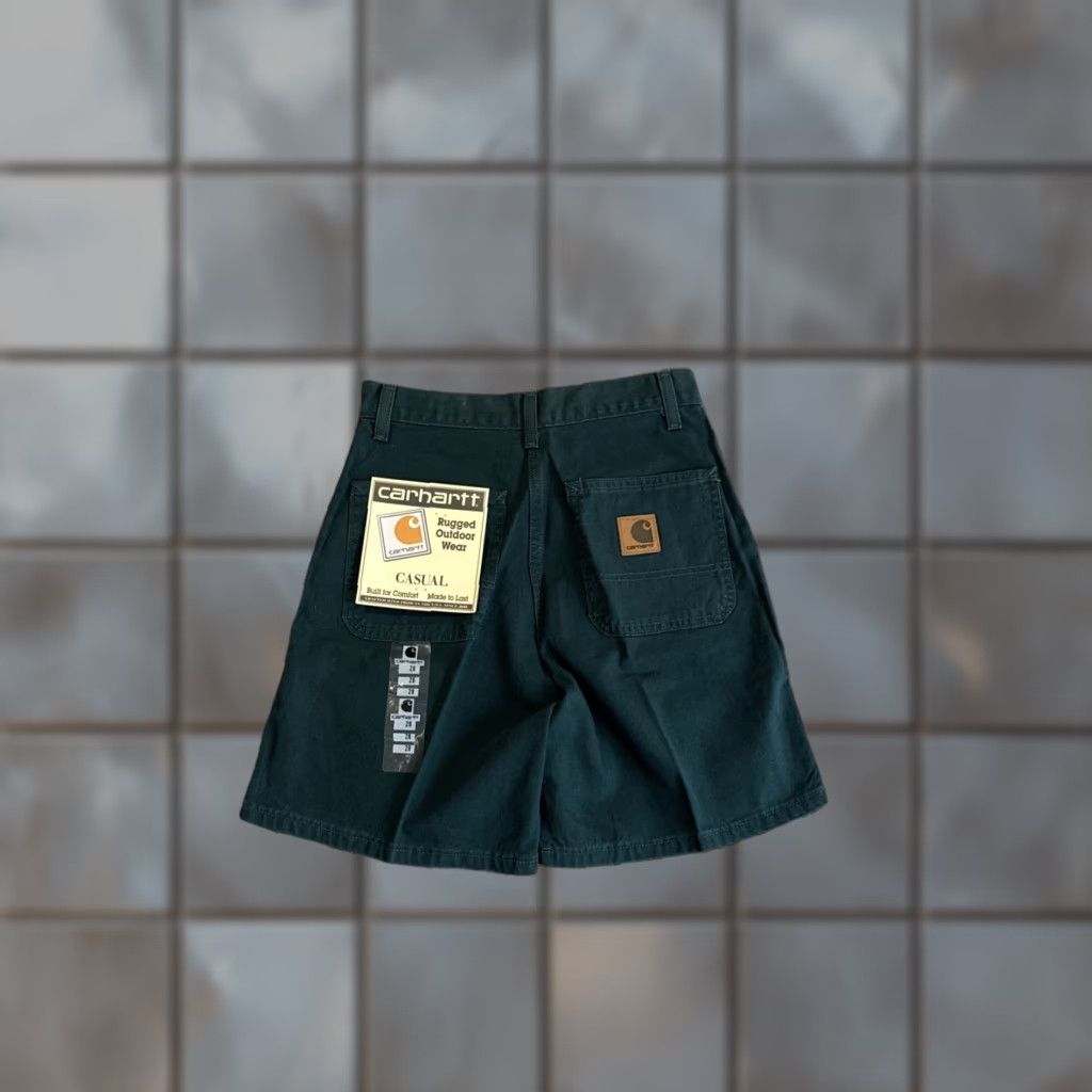 Carhartt VINTAGE Carhartt Jorts Denim Green 90s HTF RARE B30 EVG Men’s Size 28 GRAIL Size US 28 / EU 44 - 1 Thumbnail