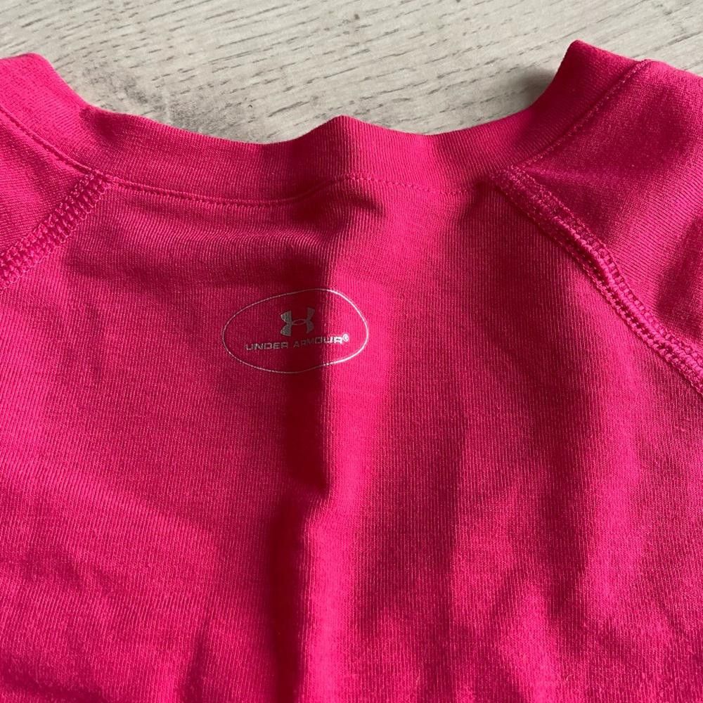Under Armour Under Armour Women's V-Neck Short Sleeve Shirt - Pink Size XS / US 0-2 / IT 36-38 - 5 Thumbnail