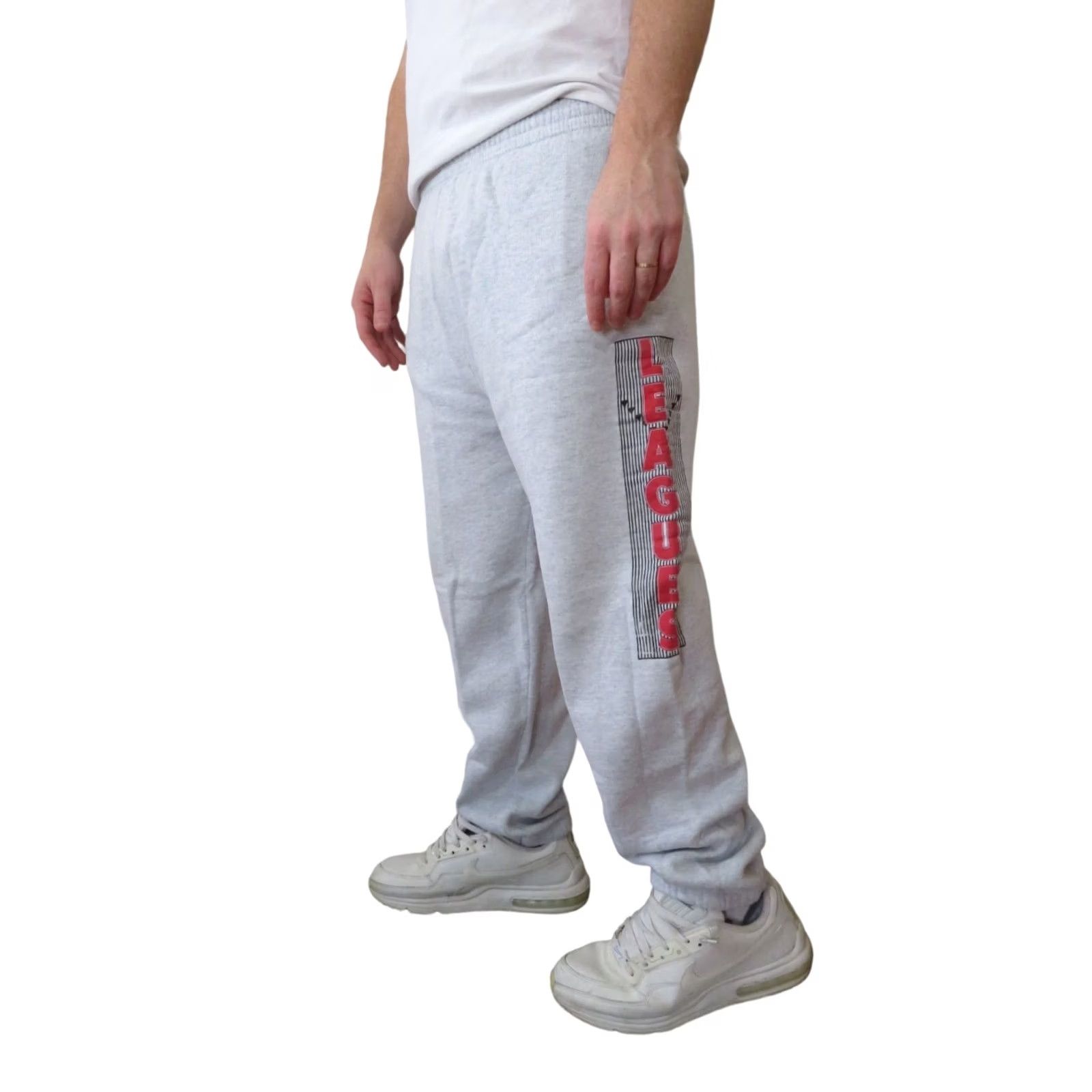 Fruit Of The Loom VINTAGE Fruit of the Loom Mens Pants Jogger 50/50 Sweat 80s 90s XL Gray Athletic Loose Fit Size US 36 / EU 52 - 2 Thumbnail