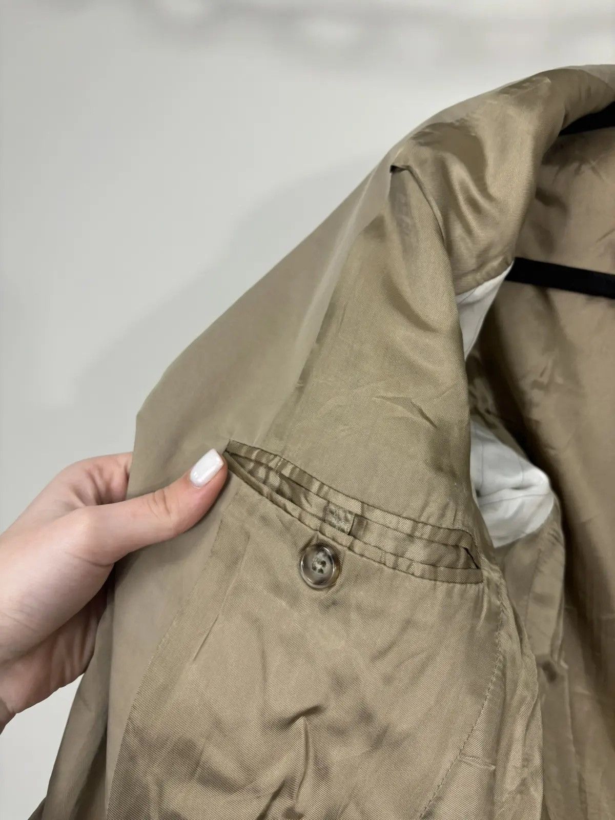 Prada × Vintage Prada Men's Cotton 2-Buttons Classic Formal Blazer Jacket Size 44R - 9 Thumbnail