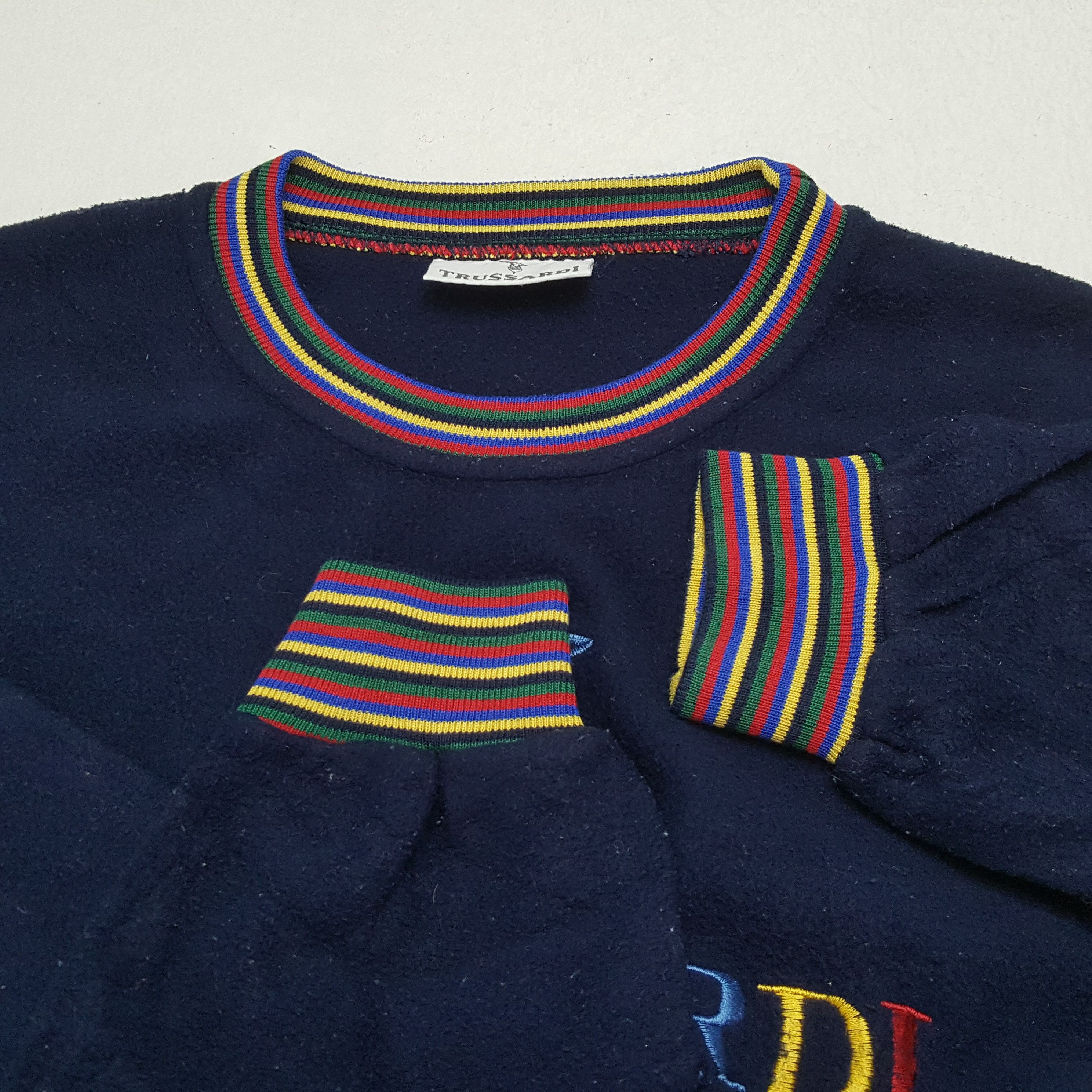 Trussardi × Vintage Vintage TRUSSARDI Italian Fashion Brand Sweatshirt Size US S / EU 44-46 / 1 - 8 Thumbnail